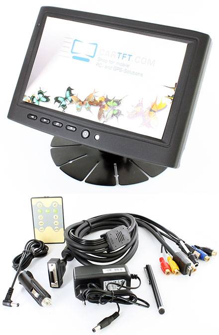 CTFHDM700-HM - HDMI 7" TFT - Kapazitiver Multi-Touchscreen USB - Video - Autodimmer - Audio (800nits , TMR, Teilmet