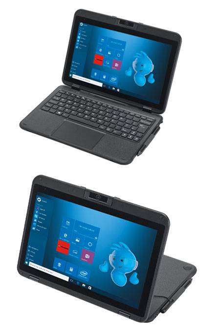 TurnT201 Intel Classmate/Education Convertible Laptop (11.6" Multi-Touch, Z8350 CPU, 4GB RAM, 128GB eMMC) [UK-KB]