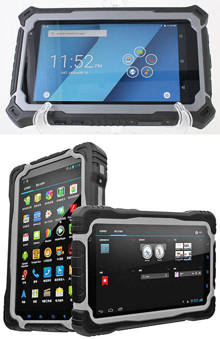 CTFPND-8C-8GB128GB (7" Android TabletPC/PND, Wasserdicht IP67, Ruggedized, 1.4-2.4Ghz Deca Core CPU/8GB RAM, GPS/WL