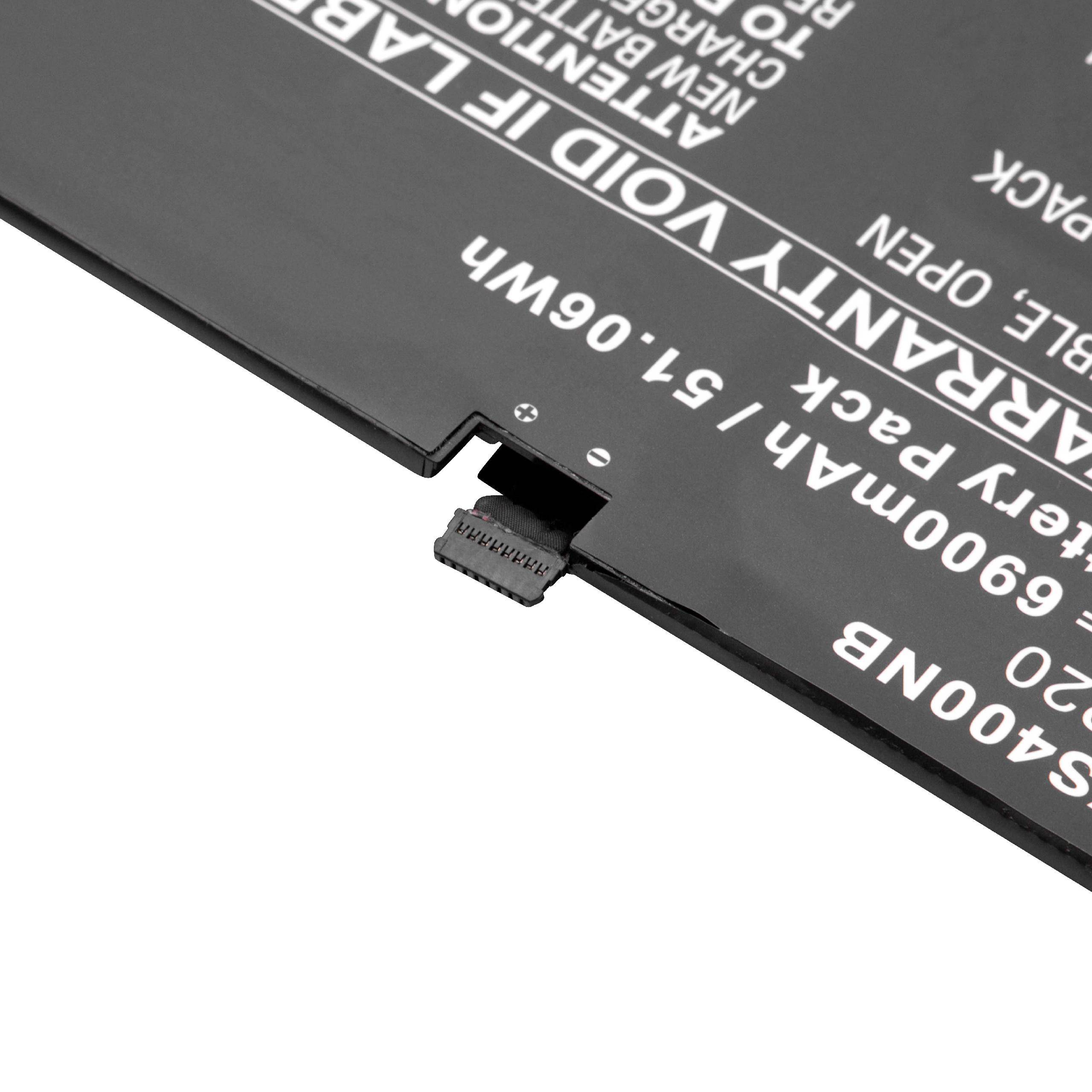 vhbw Akku kompatibel mit Lenovo Yoga 900S-12ISK 80ML001WGE, 900S-12ISK 80ML001XGE Notebook (6900 mAh, 7,4 V, Li-Polymer)