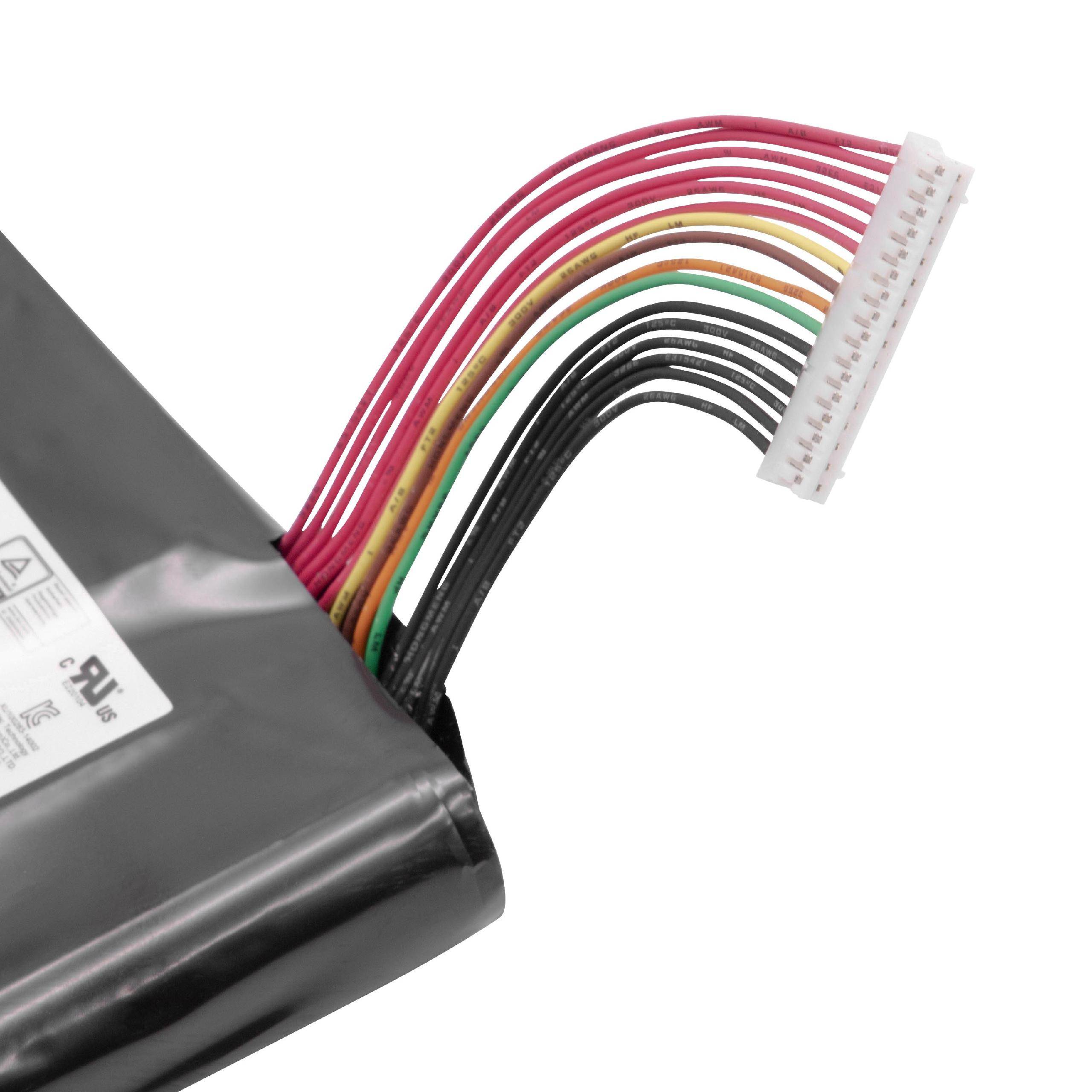 vhbw Akku kompatibel mit MSI GT73EVR 7RF(TITAN PRO)-864CN, GT73EVR 7RF-1200 Notebook (5225 mAh, 14,4 V, Li-Ion)