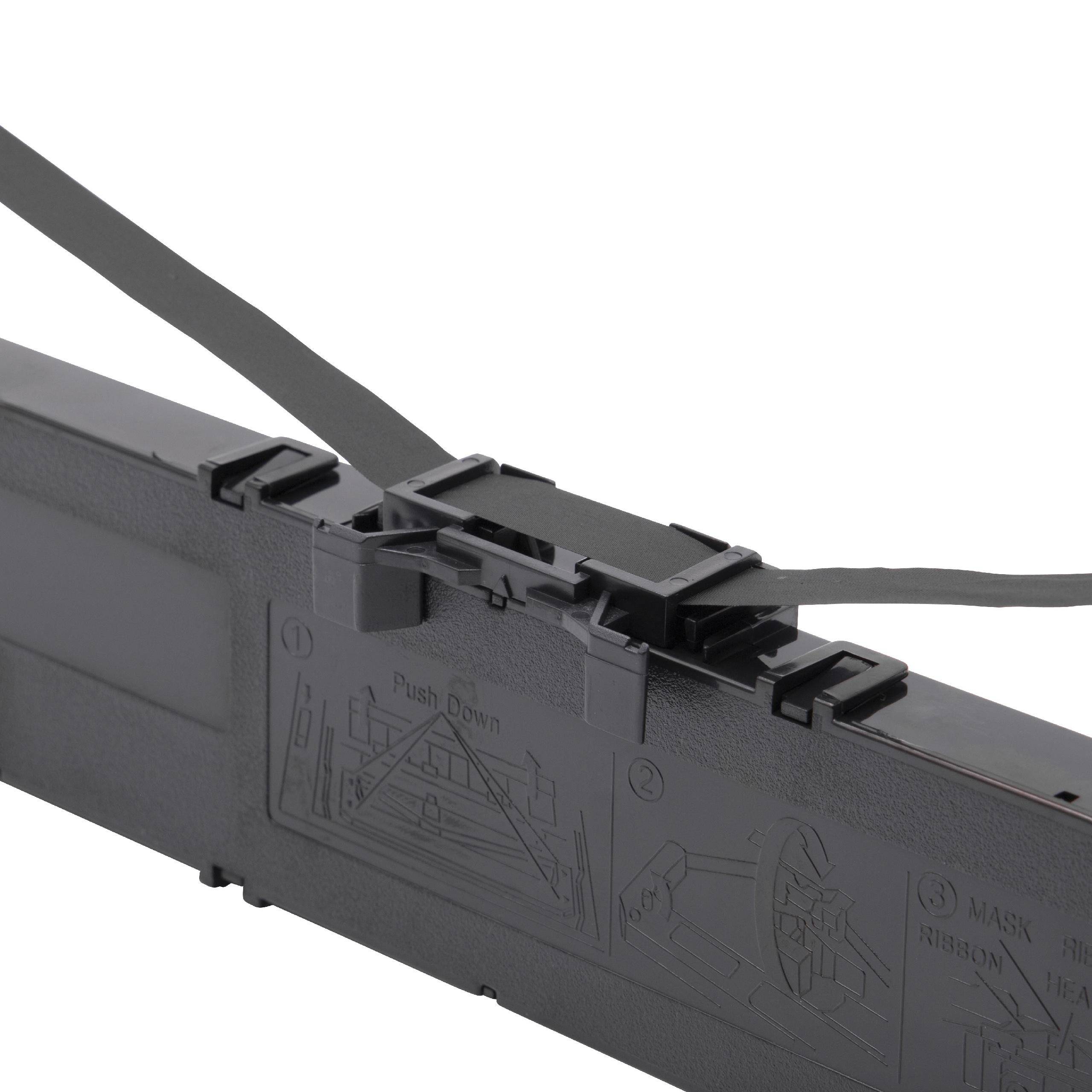 vhbw Farbband Schriftband kompatibel mit Panasonic KX-P3926 | KX-P3200 Nadeldrucker, Bondrucker - Schwarz