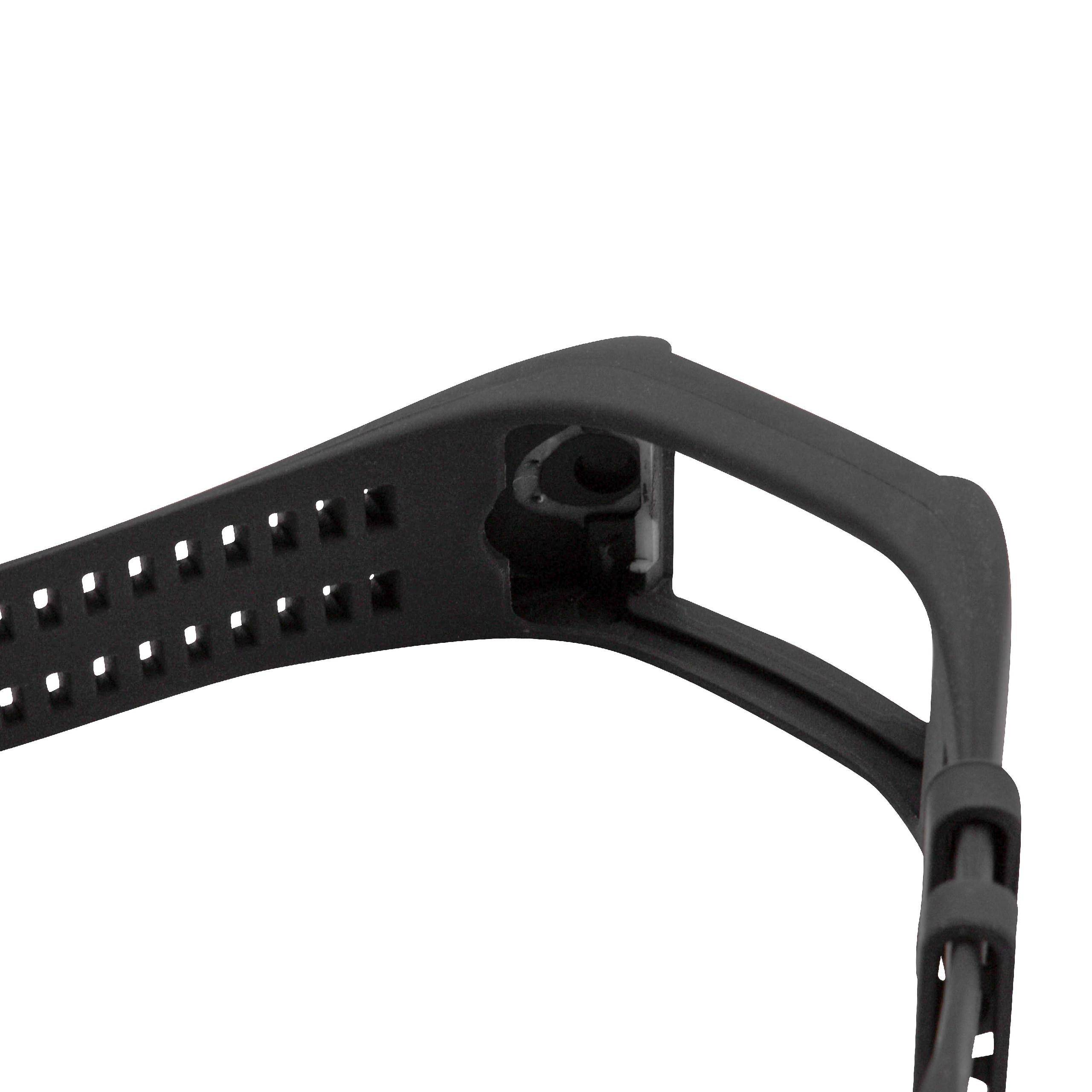vhbw Ersatz Armband kompatibel mit Polar M600 Fitnessuhr, Smartwatch - 14,5 - 23,0 cm Silikon schwarz