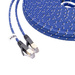 vhbw Netzwerkkabel LAN Kabel Patchkabel Cat7 15m blau flach