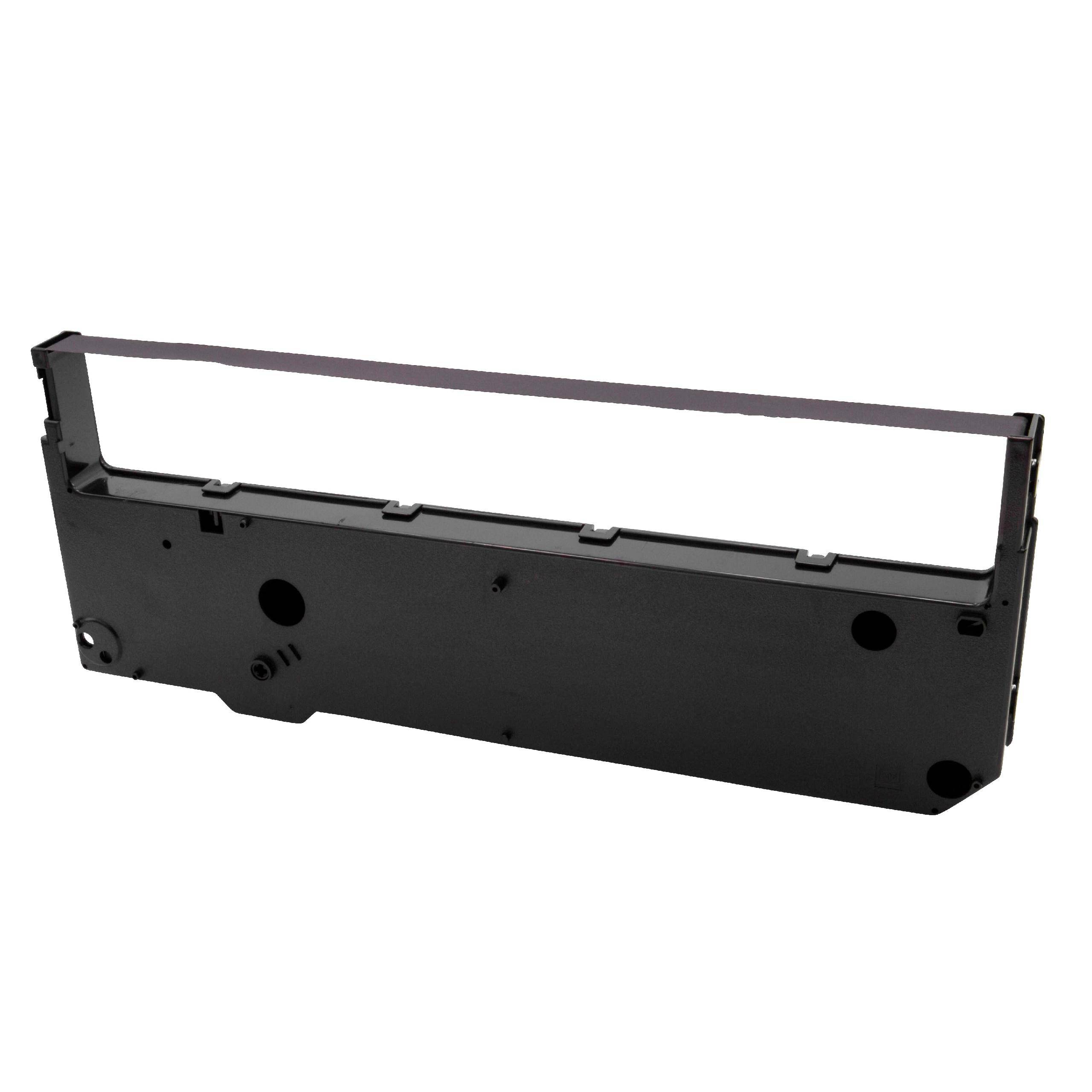 vhbw Farbband Schriftband kompatibel mit Tally Genicom T6050, T6082, T6090, T6091, T6092, T6100, T6101 Nadeldrucker, Bondrucker - Schwarz
