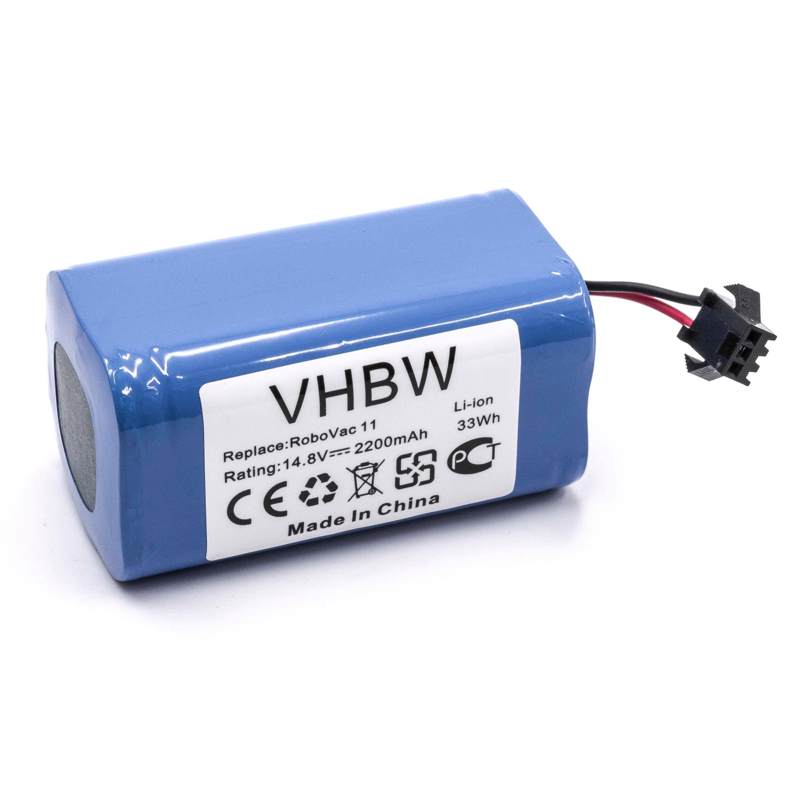 vhbw Akku kompatibel mit Venga VG RVC 3000 Staubsauger (2200 mAh, 14,8 V, Li-Ion)
