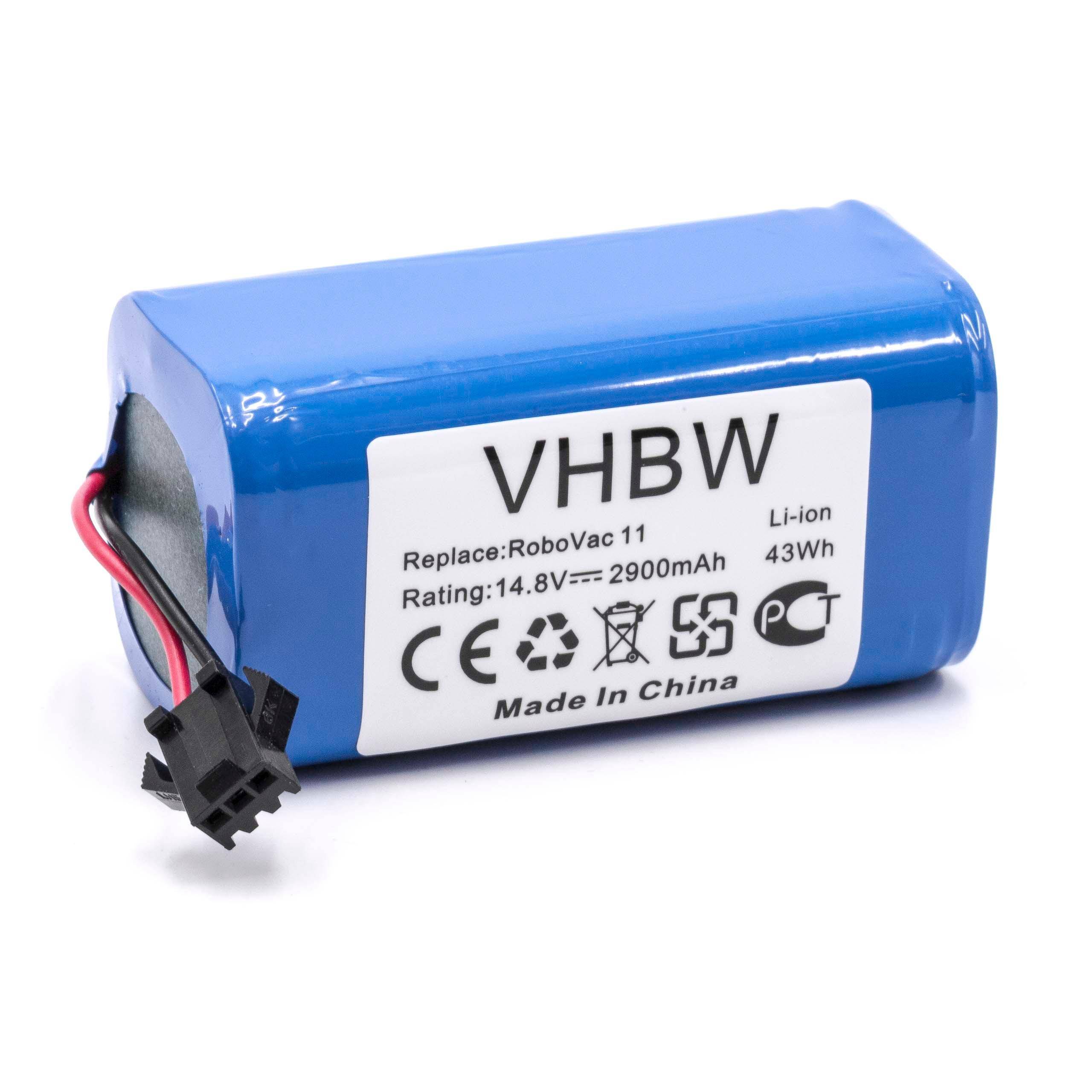 vhbw Akku kompatibel mit Cecotec Conga 1790 Saugroboter (2900 mAh, 14,8 V, Li-Ion)