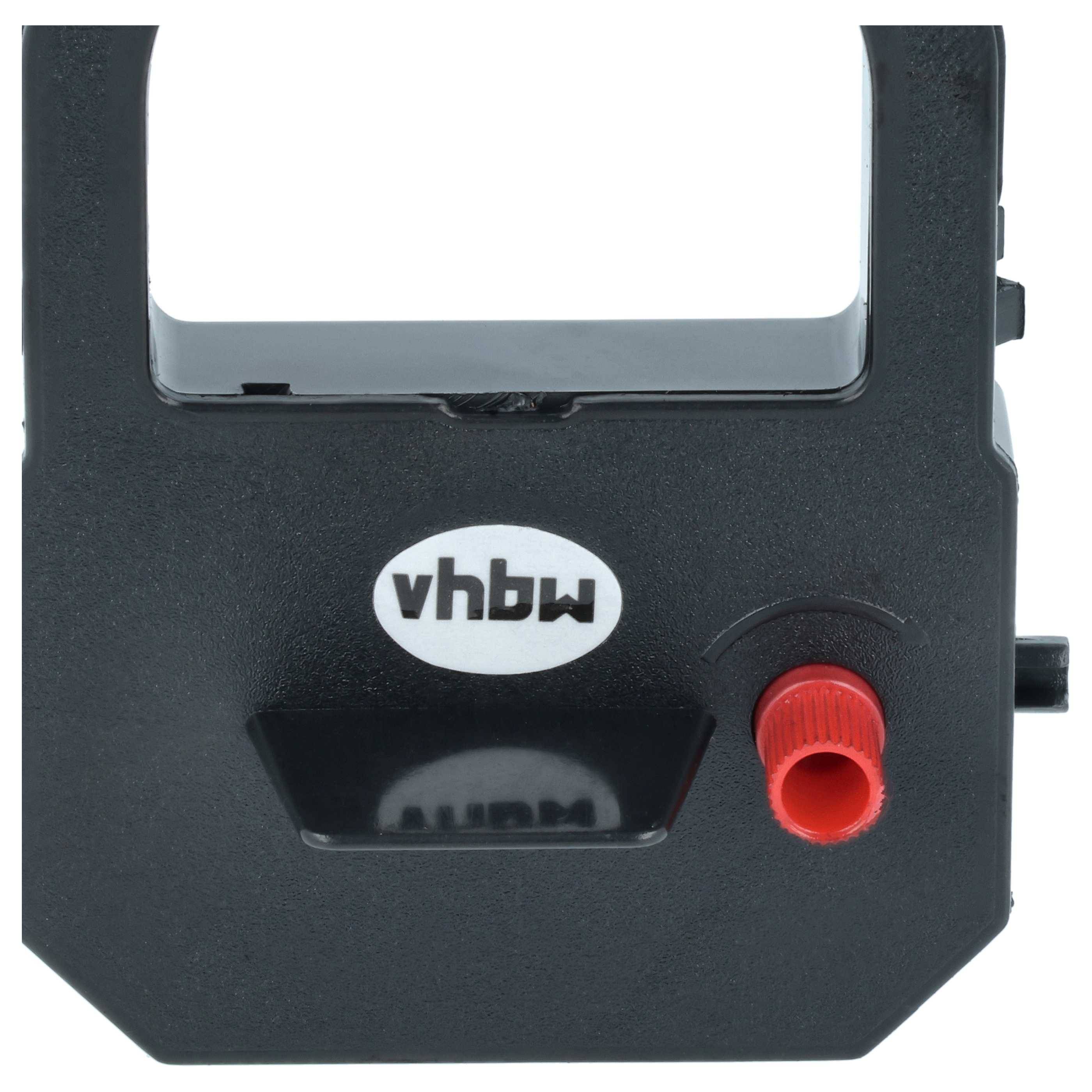 vhbw 5x Farbband Schriftband kompatibel mit Simplex 300, 1602, EP40, EP800 Nadeldrucker, Bondrucker - Schwarz