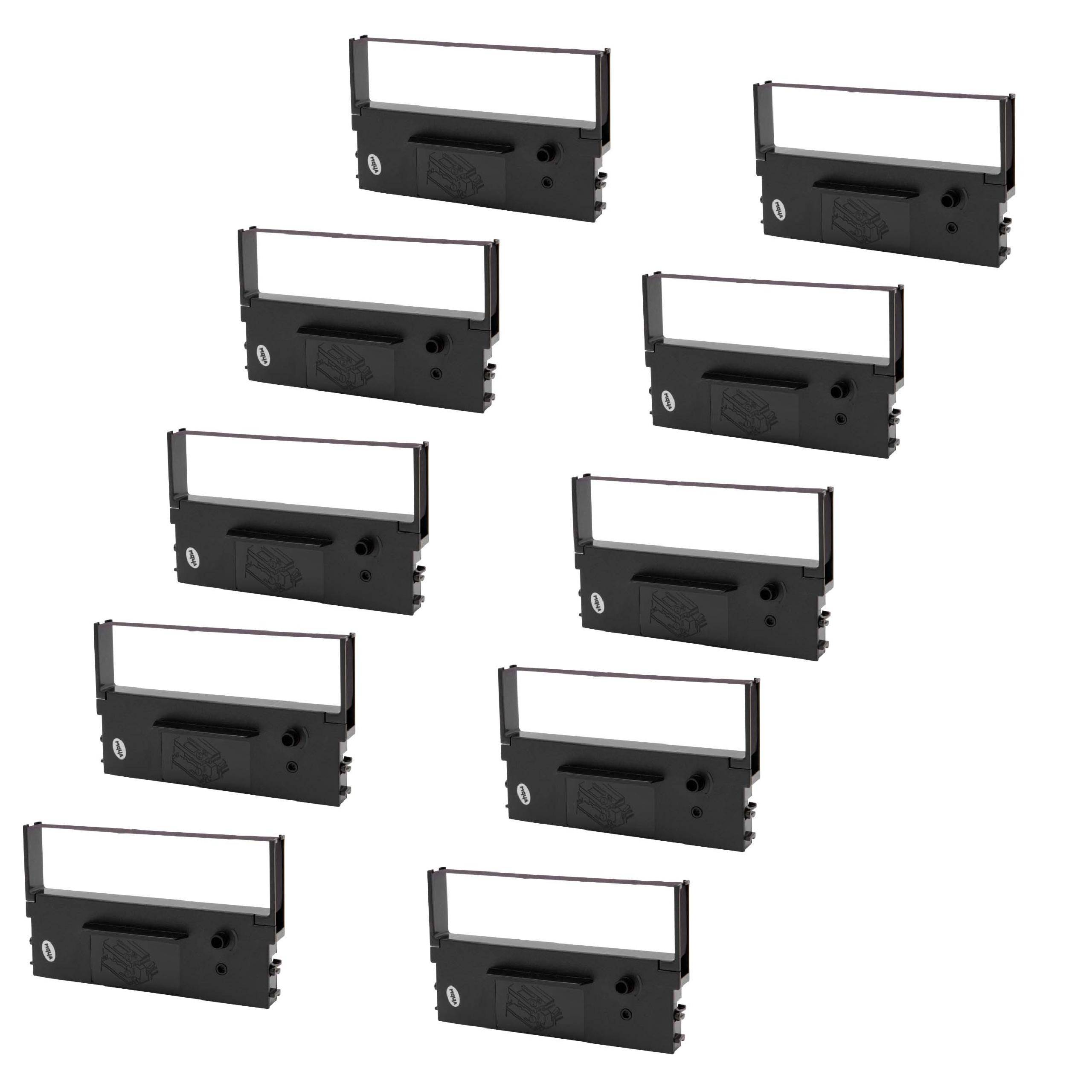 vhbw 10x Farbband kompatibel mit Silver Reed EA 710 | Nadeldrucker, Bondrucker - Schwarz