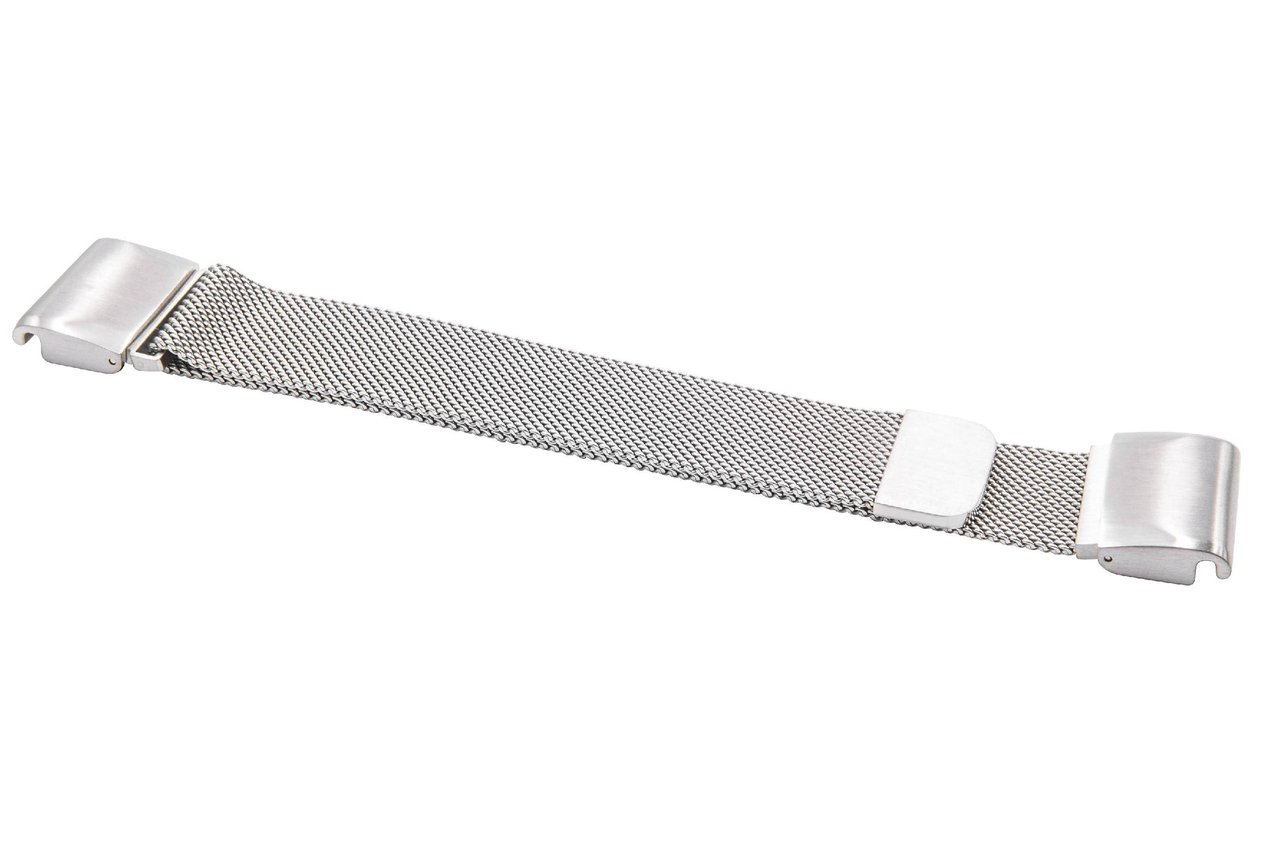 vhbw Ersatz Armband kompatibel mit Garmin Quatix 5, 5 Saphir Fitnessuhr, Smartwatch - Edelstahl silber Magnetverschluss Schnappverschluss