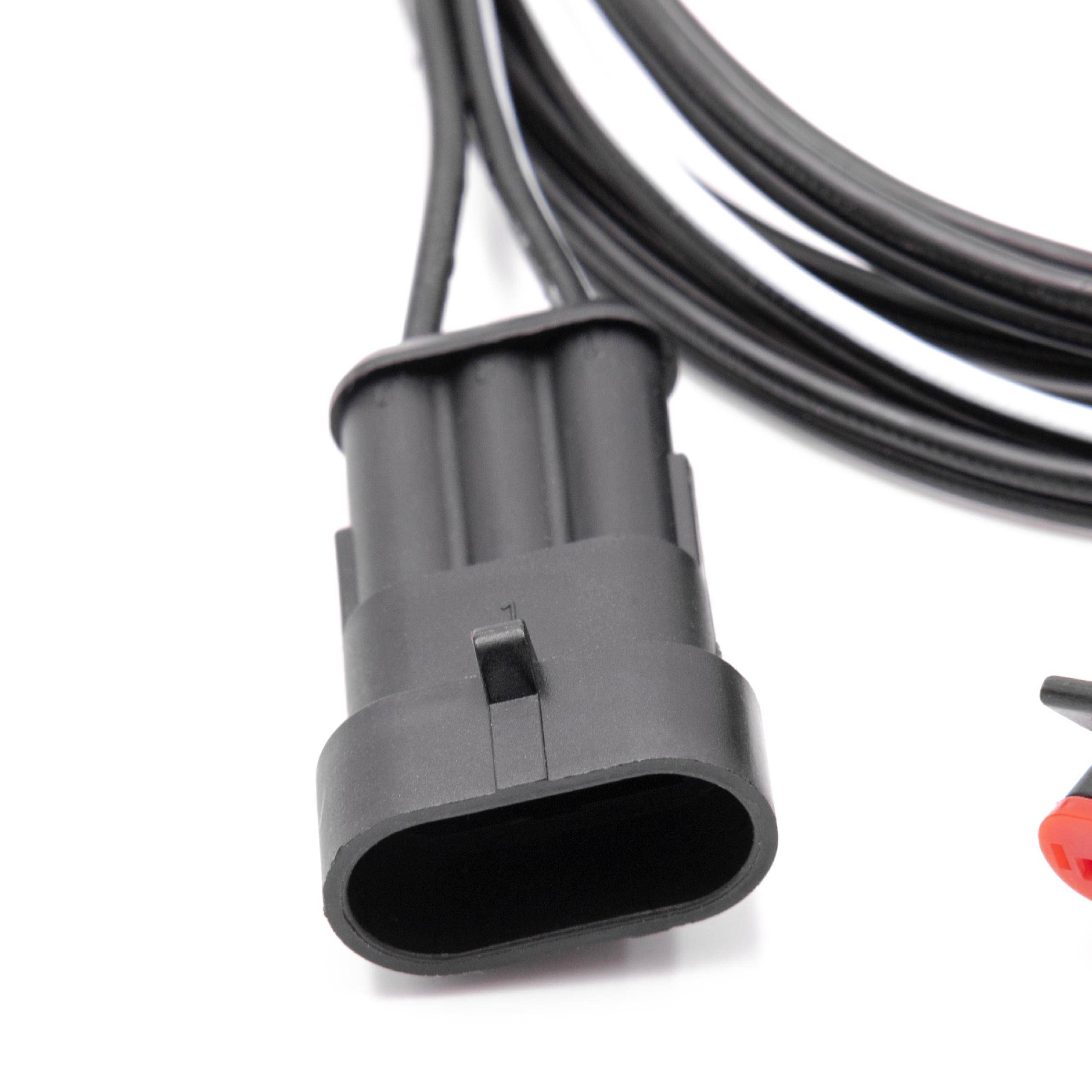 vhbw Niederspannungs-Kabel kompatibel mit Husqvarna Automower 450X X-LINE | (ab Bj. 2016) Mähroboter Transformator Kabel, 3 m