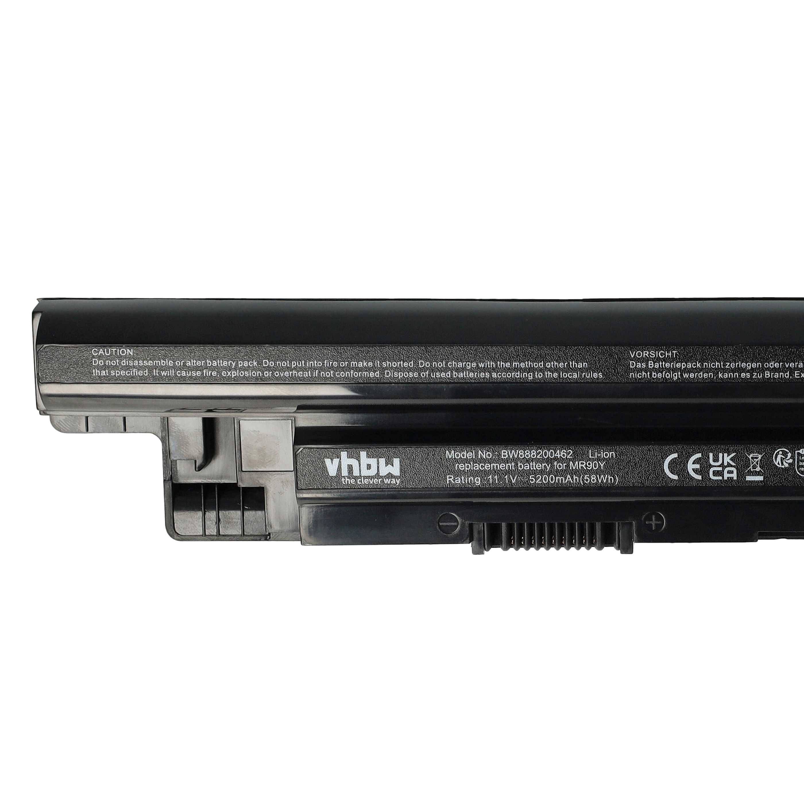 vhbw Akku kompatibel mit Dell Inspiron 14 (Ins14VD-2316), 14 (Ins14VD-2408) Notebook (5200 mAh, 11,1 V, Li-Polymer)