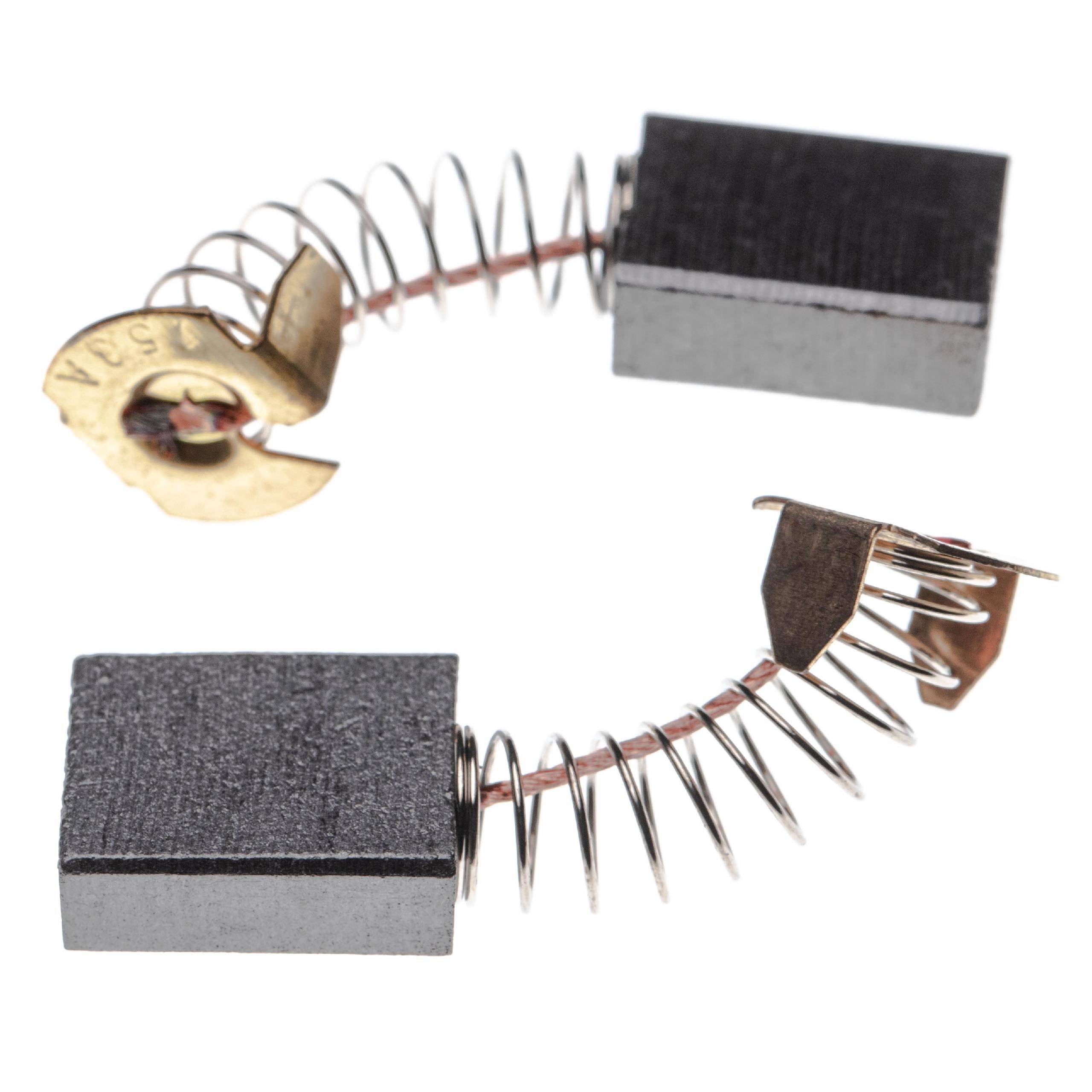 vhbw 2x Kohlebürste 6,5 x 13,5 x 17 mm kompatibel mit Makita TW1000, LS1040F, LS1214F Elektrowerkzeug - 24mm Feder