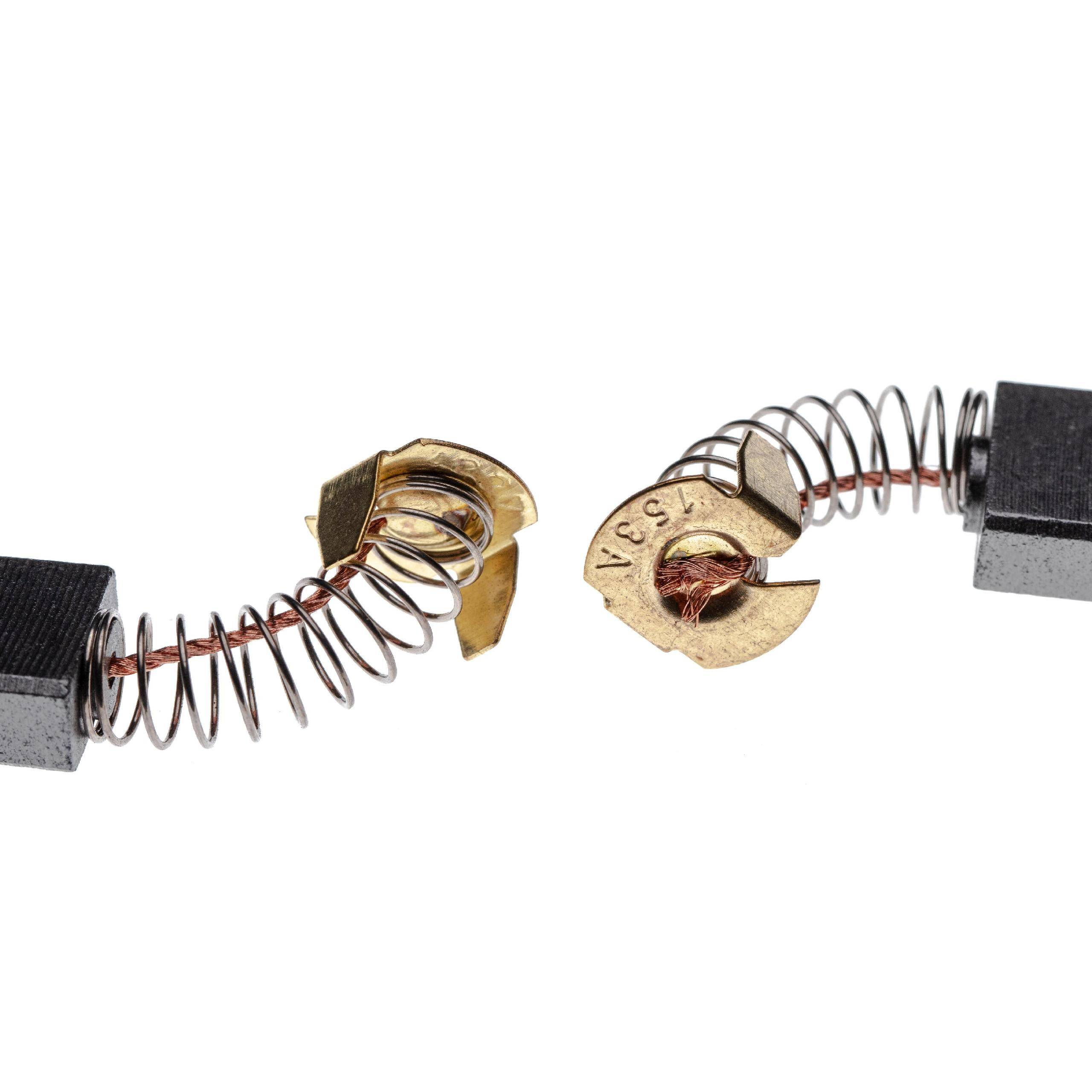 vhbw 2x Kohlebürste 6,5 x 13,5 x 17 mm kompatibel mit Makita 5900 DR, 8900, 7305, 8900 N, 7305 H, 7104 L Elektrowerkzeug - 22mm Feder