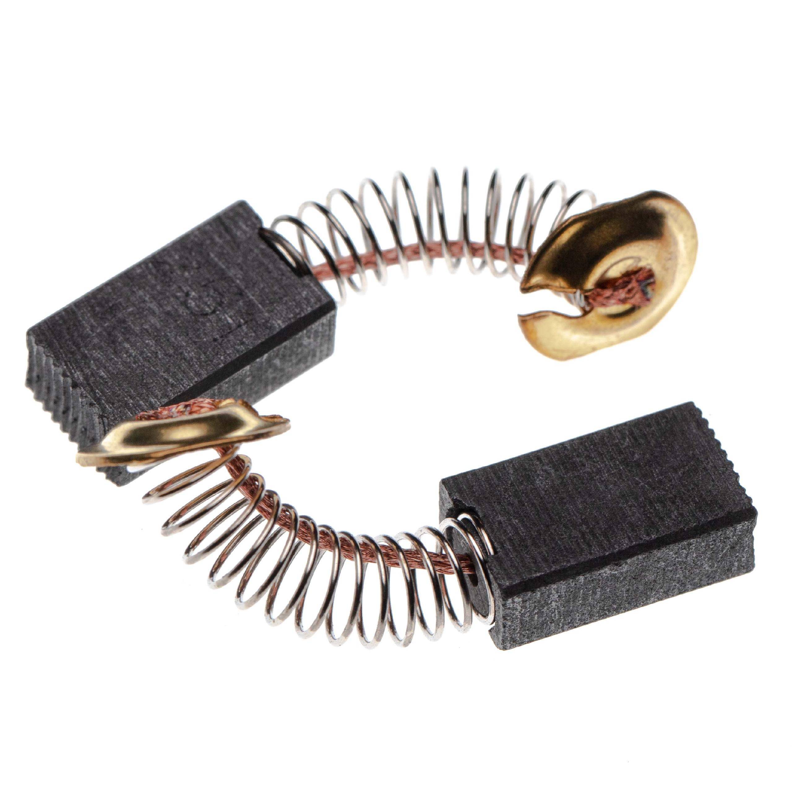 vhbw 2x Kohlebürste 7 x 11 x 18 mm Ersatz für Makita CB251, CB250, CB253, 191941-2, 194994-0, 194547-5 für Elektrowerkzeug + Feder