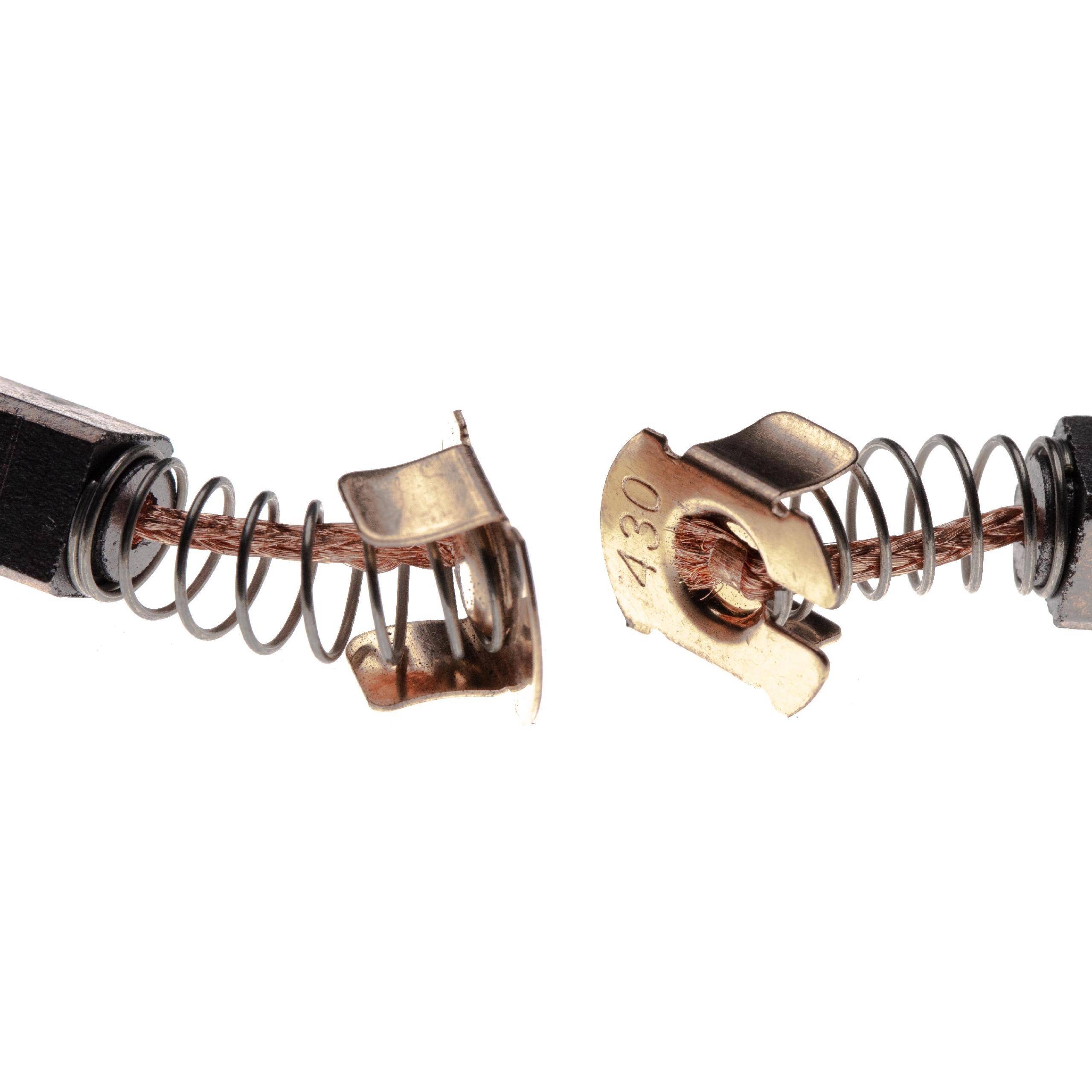 vhbw 2x Kohlebürste, Motorkohle, Schleifkohle 7 x 7,3 x 11mm kompatibel mit Makita 6333DWA, 6336DWFE, 6337DWDE, 6339DWFE, 6343DWBE Elektrowerkzeug