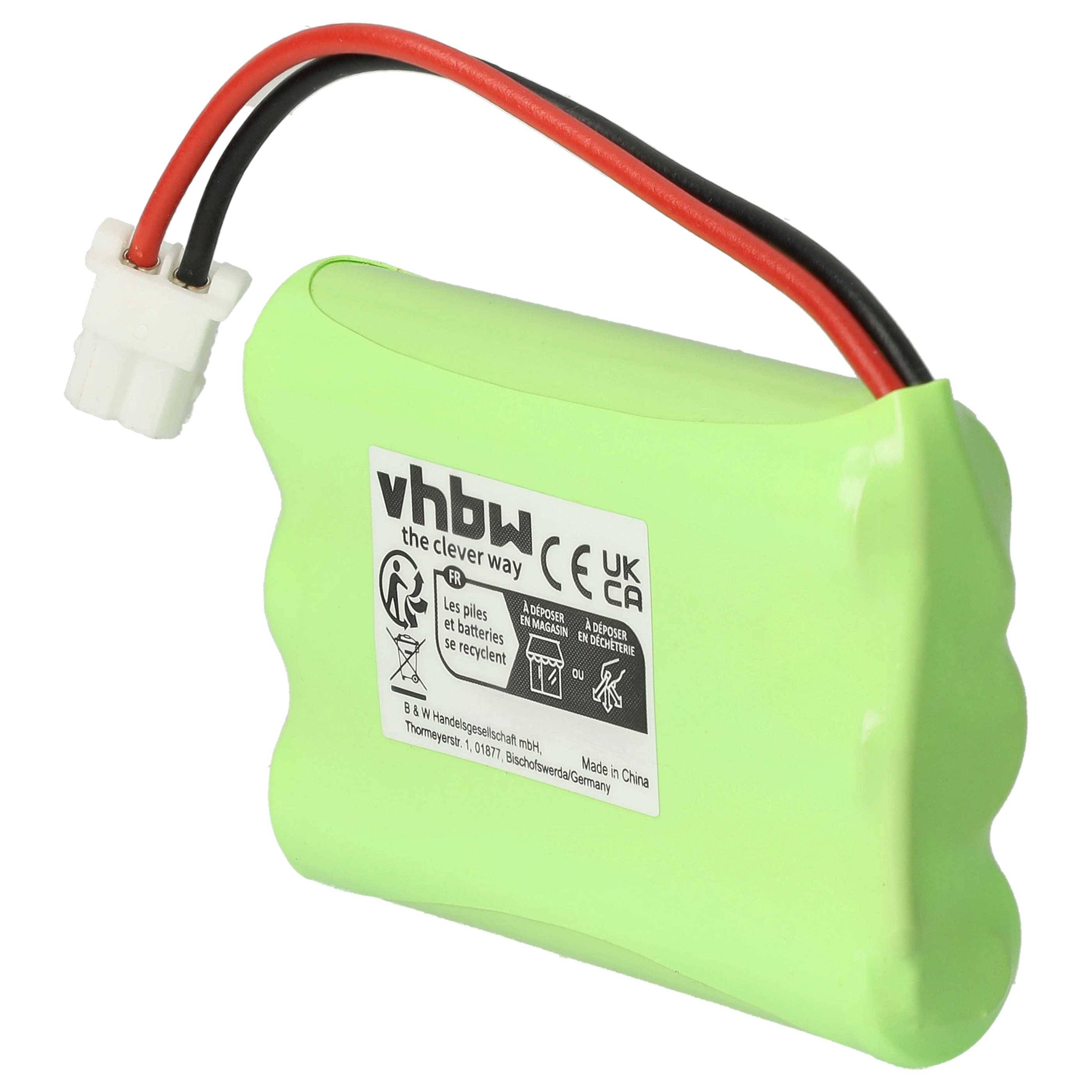 vhbw Akku kompatibel mit Motorola MBP481, MBP482, MBP483 Babyphone Babytalker (700 mAh, 3,6 V, NiMH)