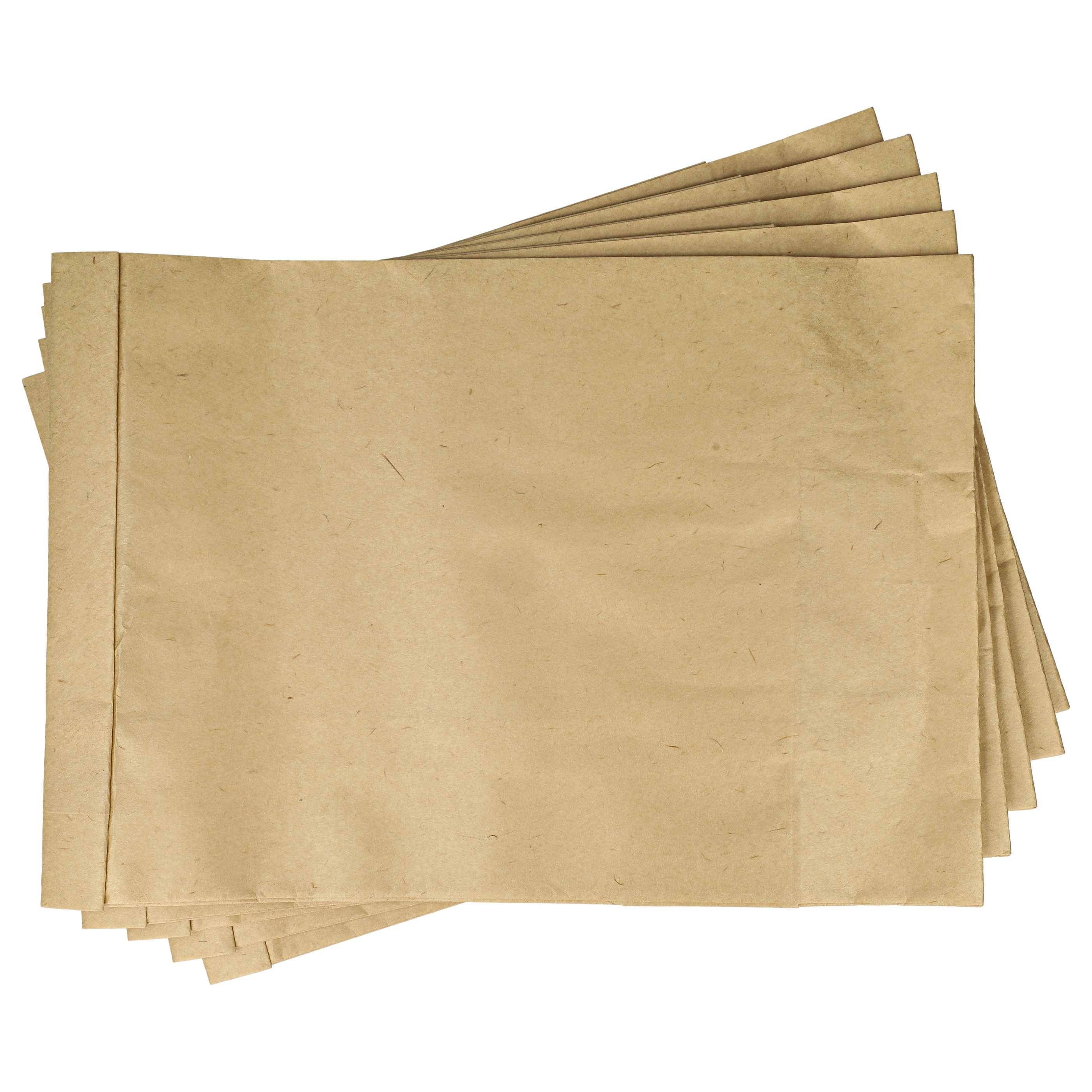 vhbw 20x Staubsaugerbeutel kompatibel mit Numatic Henry HVR 204, Henry HVR 204-P, Henry HVX 200 Staubsauger - Papier, 32,6cm x 23,25cm braun