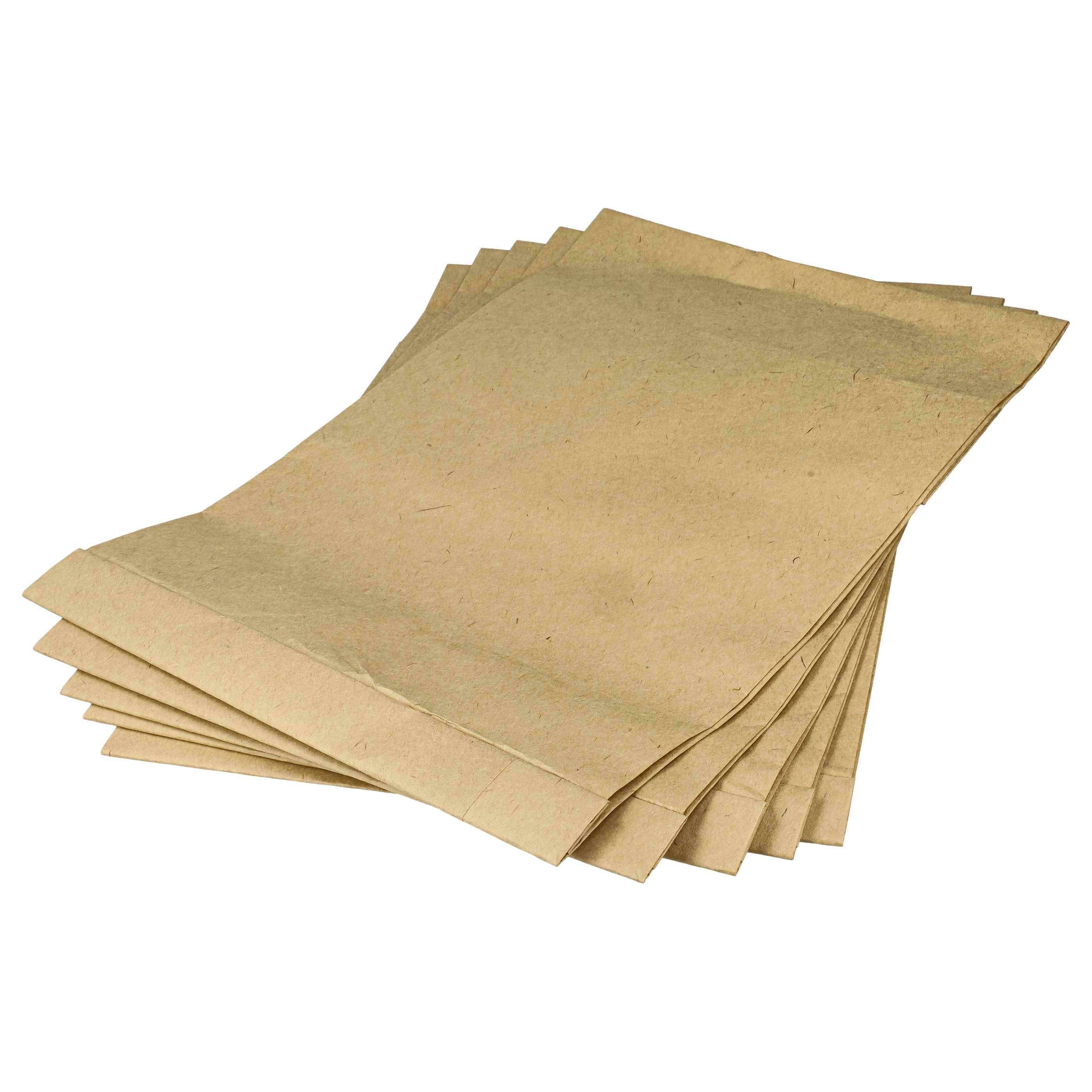vhbw 20x Staubsaugerbeutel kompatibel mit Numatic Henry HVR 204, Henry HVR 204-P, Henry HVX 200 Staubsauger - Papier, 32,6cm x 23,25cm braun
