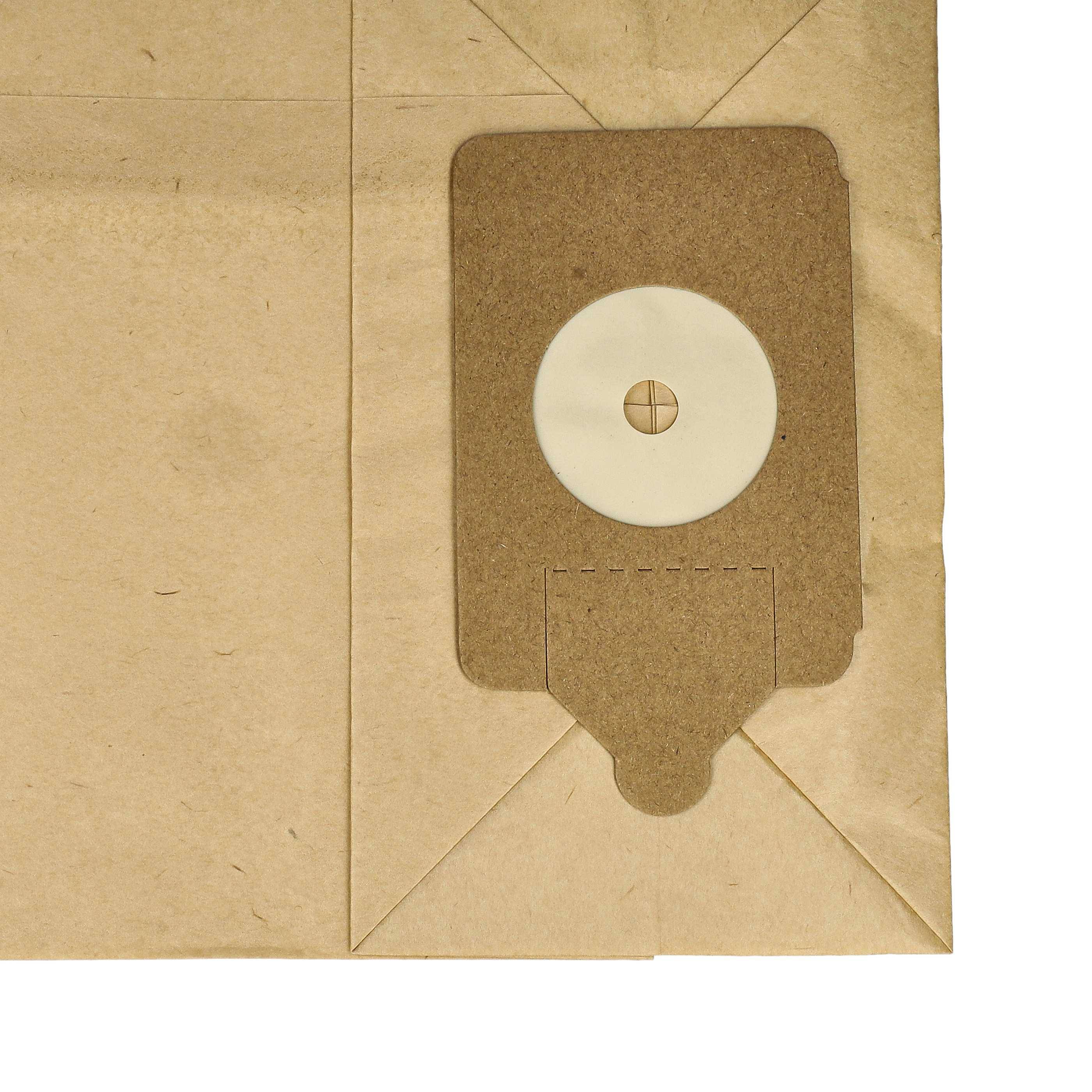 vhbw 20x Staubsaugerbeutel kompatibel mit Numatic NNV 204, NPV 180-22, NQS 200, NQS 200-T, NQS 250 Staubsauger - Papier, 32,6cm x 23,25cm braun