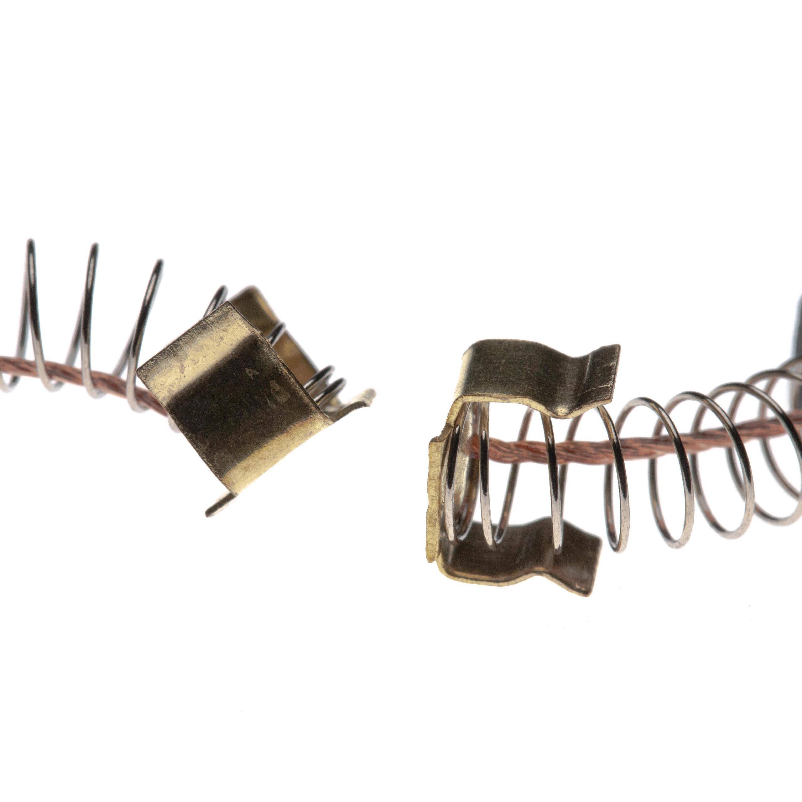 vhbw 2x Kohlebürste 6 x 9 x 12 mm kompatibel mit Makita HP1620F | HP1621F, HP1621FK, HP1640 5/8", HP2030, HP1641K 5/8", HP2031 Elektrowerkzeug