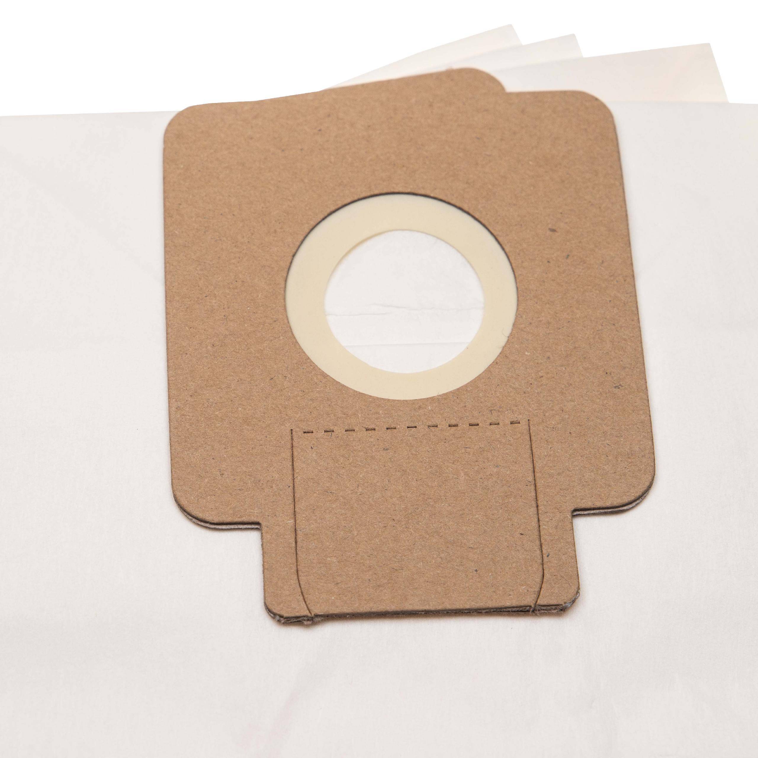 vhbw 20x Staubsaugerbeutel kompatibel mit Hoover TRTFS5186021, TRTFS5186011, TRTFS5182011 Staubsauger - Papier, 16,5cm x 18cm beige