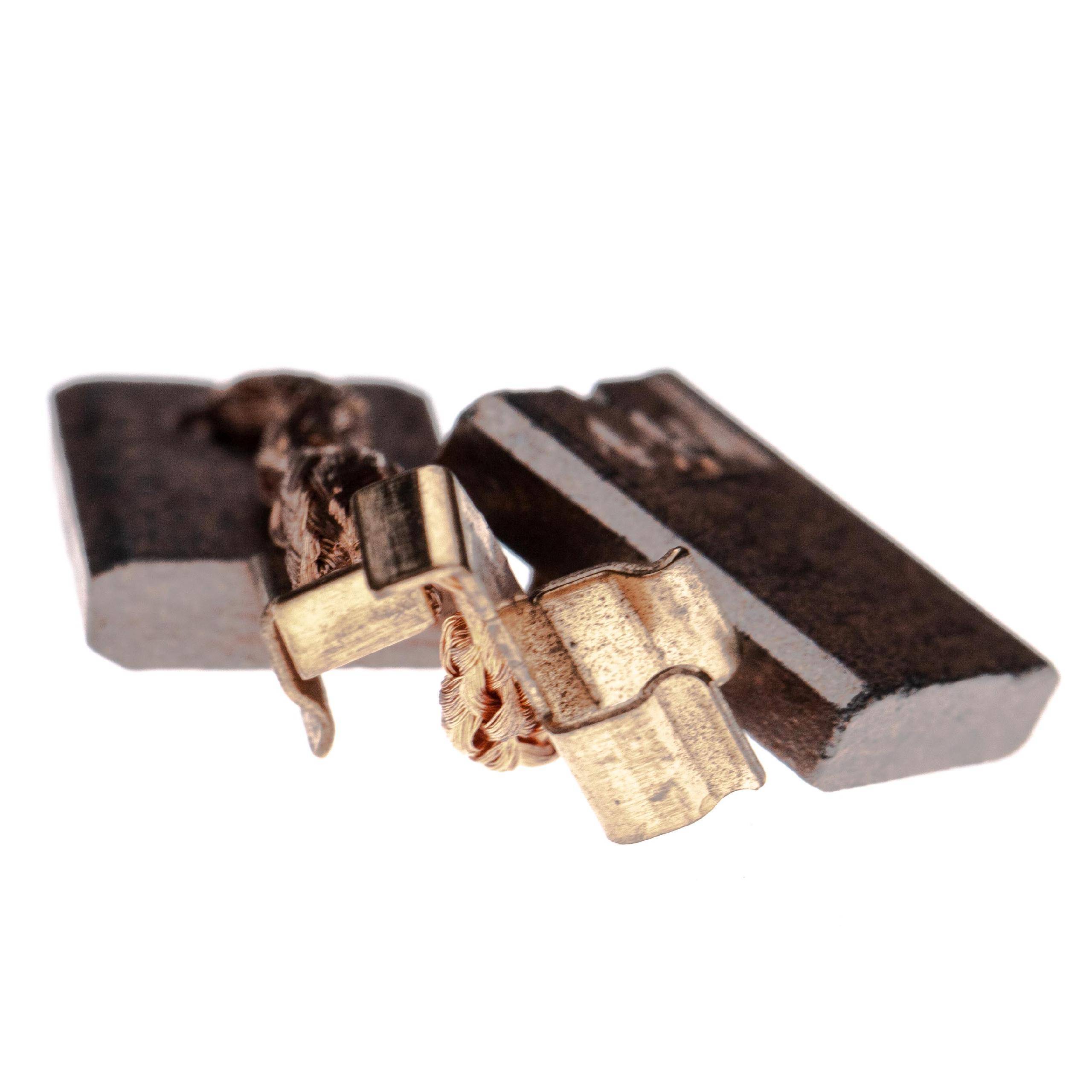 vhbw 2x Kohlebürste, Motorkohle, Schleifkohle 3 x 10 x 13,4mm kompatibel mit Makita BDA340, BDA341, BDA350, BDA351, BDF440, BDF441 Elektrowerkzeug