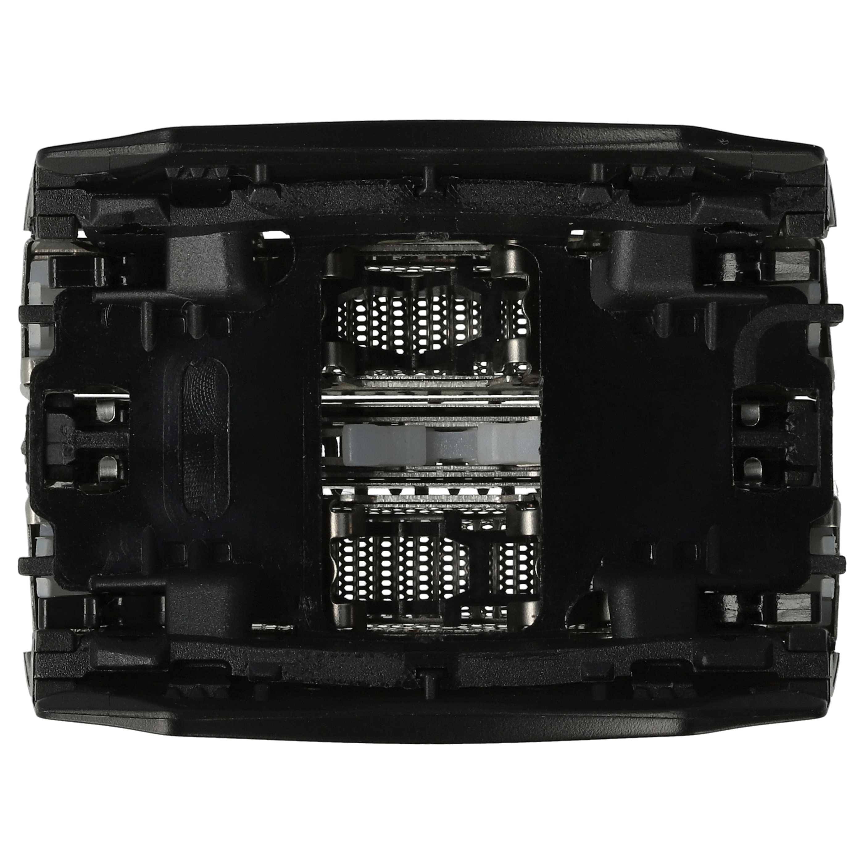 vhbw Rasierkopf kompatibel mit Braun Typ 5671, 5673, 5674, 5692, 5693, 5694, 5695 Elektrorasierer - Scherkopfkassette, schwarz