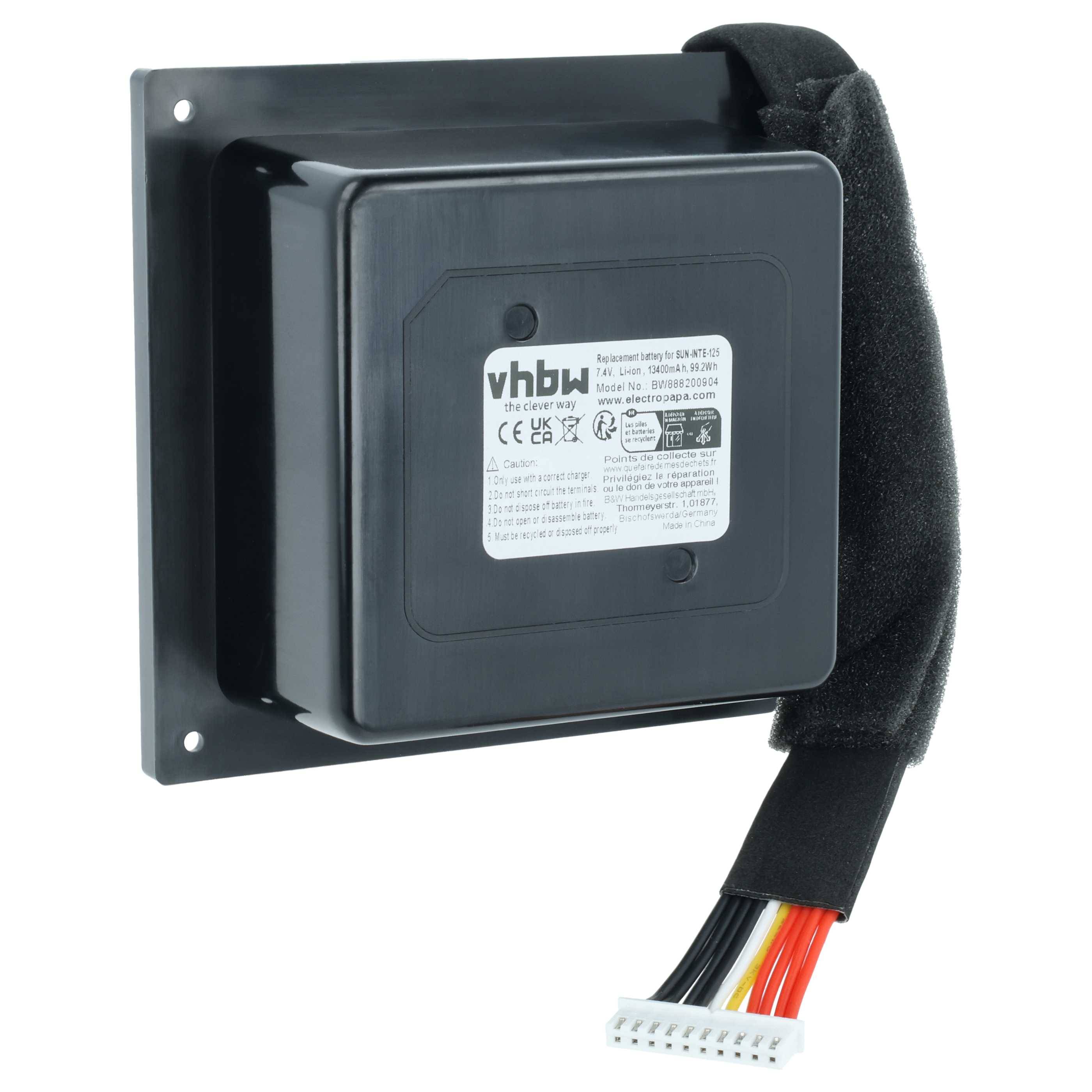 vhbw Akku kompatibel mit JBL PartyBox 300, 300CN Lautsprecher Boxen Speaker (13400 mAh, 7,4 V, Li-Ion)