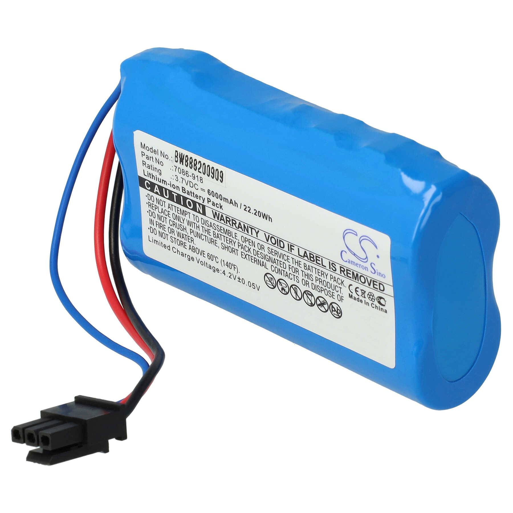 vhbw Akku kompatibel mit Wolf Garten Power 100 (6000mAh 3,7V Li-Ion)