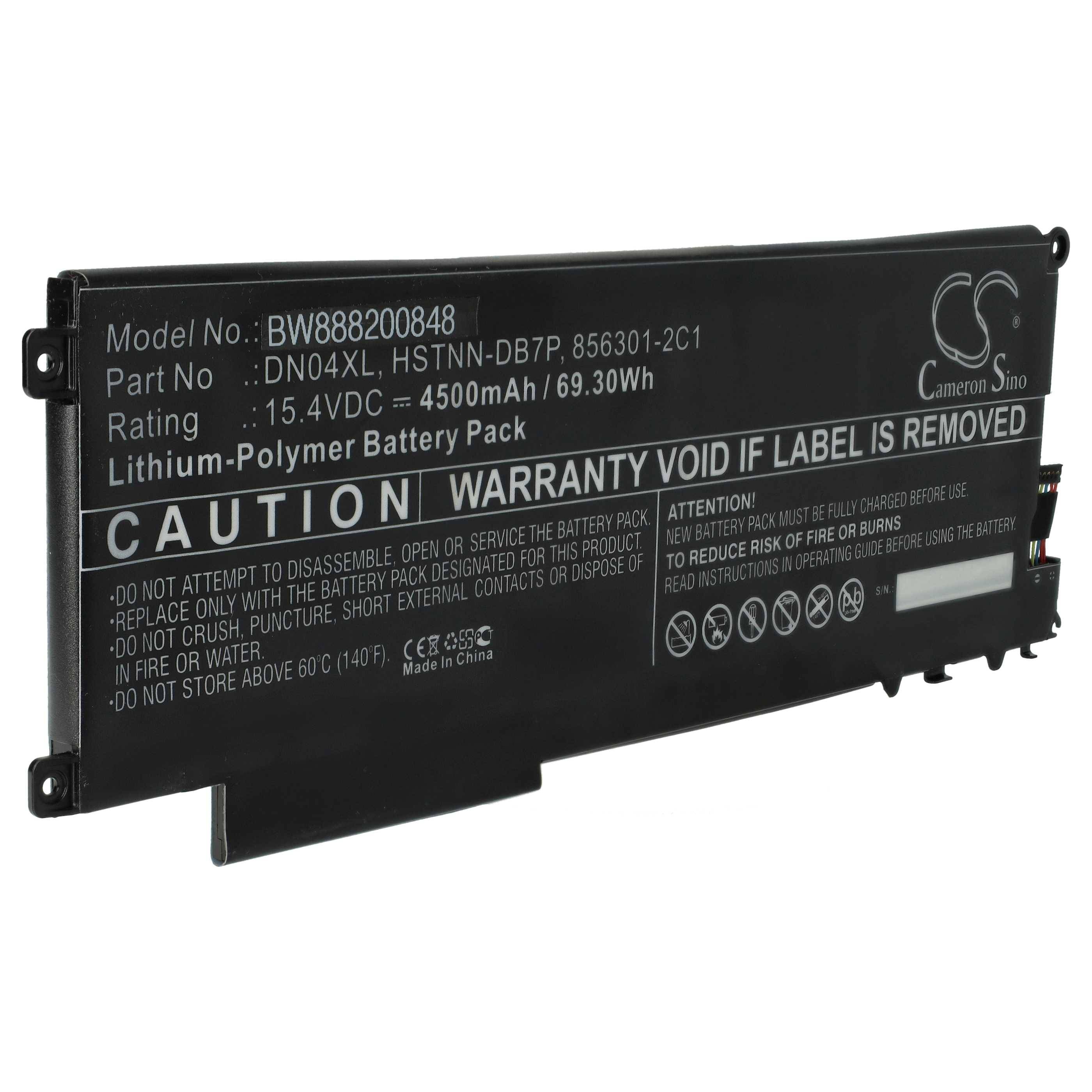 vhbw 1x Akku kompatibel mit HP ZBook x2 G4, x2 Notebook (4500 mAh, 15,4 V, Li-Polymer)