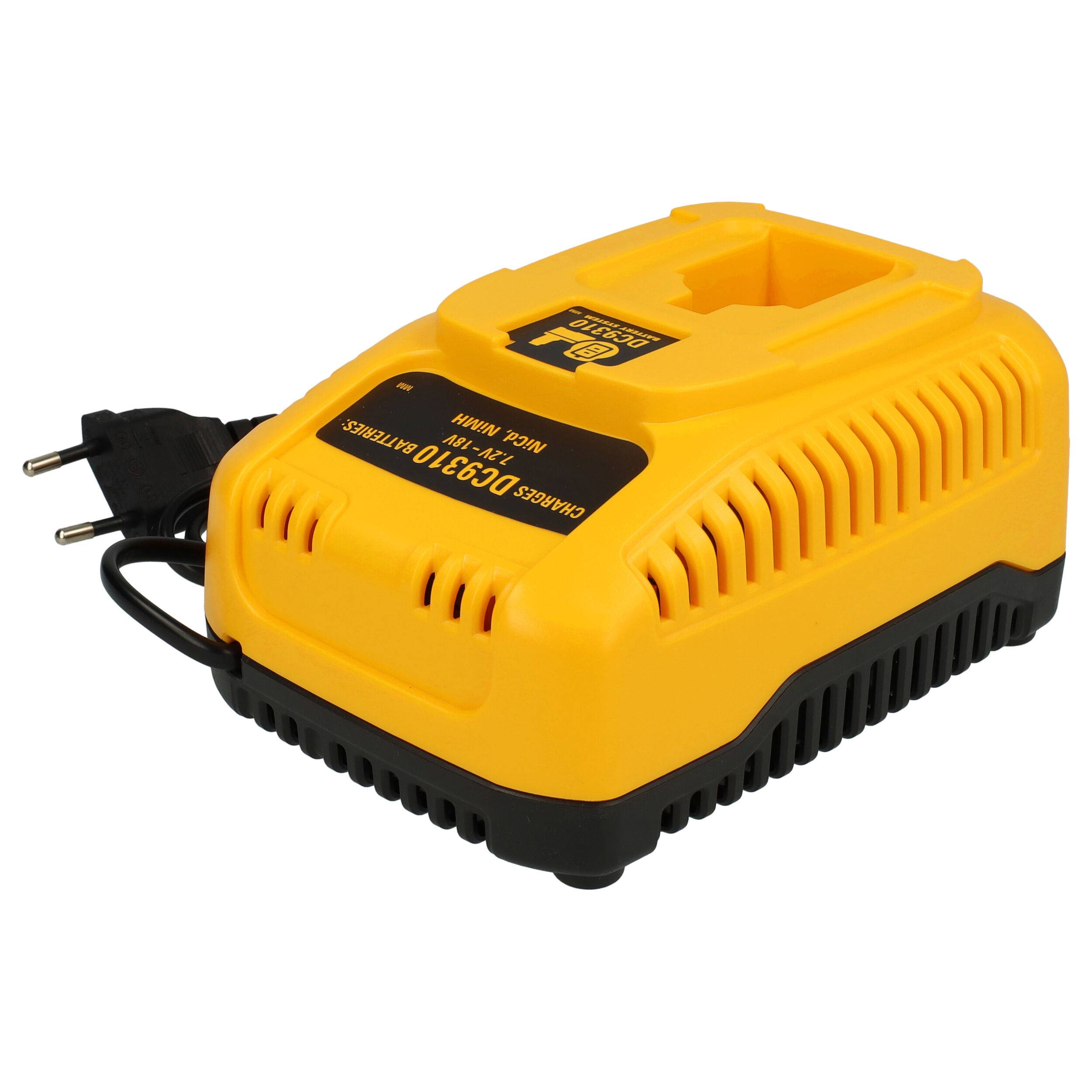 vhbw Schnellladegerät Ladegerät Netzteil kompatibel mit Rems 571510, 571513, R12 Akku 7.2V 12V 14.4V 18V Ni-Cd Ni-MH