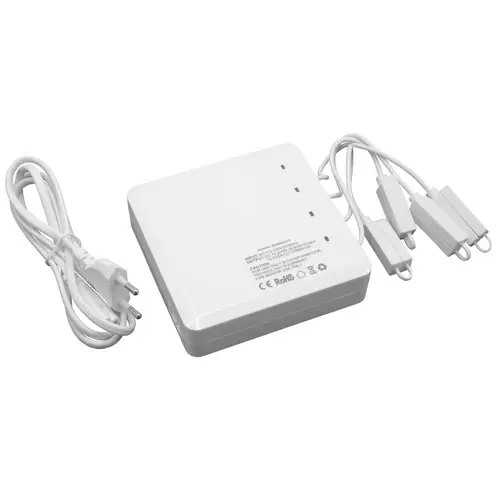 vhbw 4-Fach Ladegerät kompatibel mit DJI Mavic Air Drohnenakku, Fernbedienung, Smartphone für Drohne (6-in-1 Multi-Akkuladegerät) vhbw 4-Fach Ladegerät kompatibel mit DJI Mavic Air Drohnenakku, Fernbedienung, Smartphone für Drohne (6-in-1 Multi-Akkuladegerät)