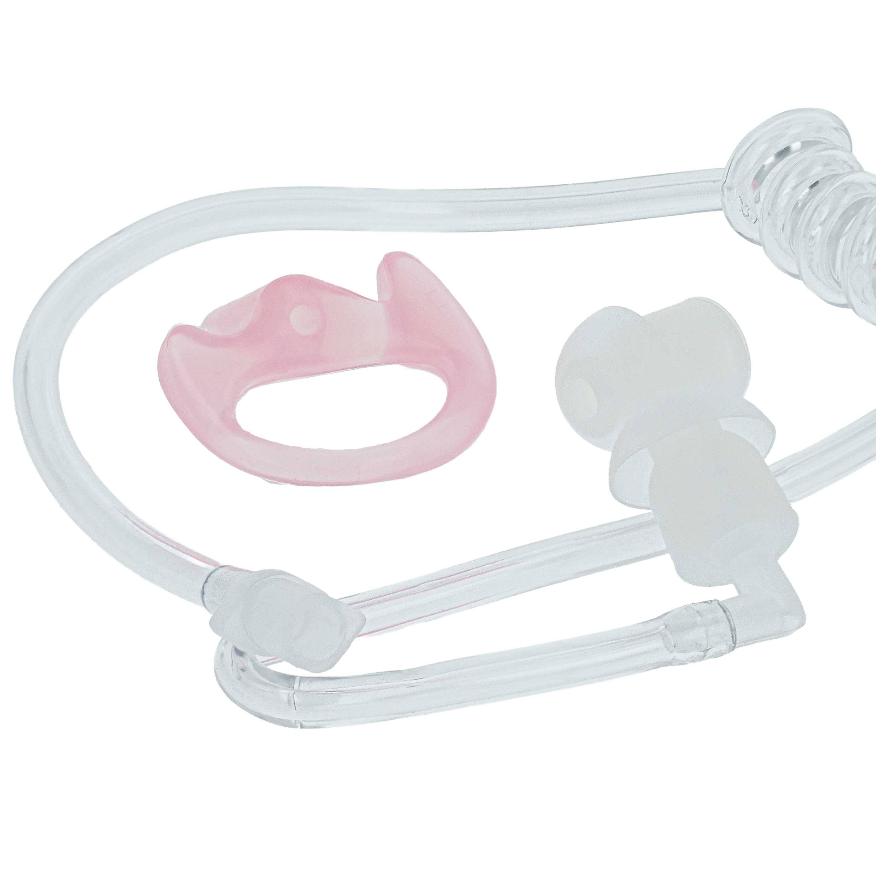 vhbw 10x Security Schallschlauch Ohrhörer, 20x Ohrstöpsel, 10x Ohreinsatz M für Headset, Funkgerät - Für linkes Ohr, transparent