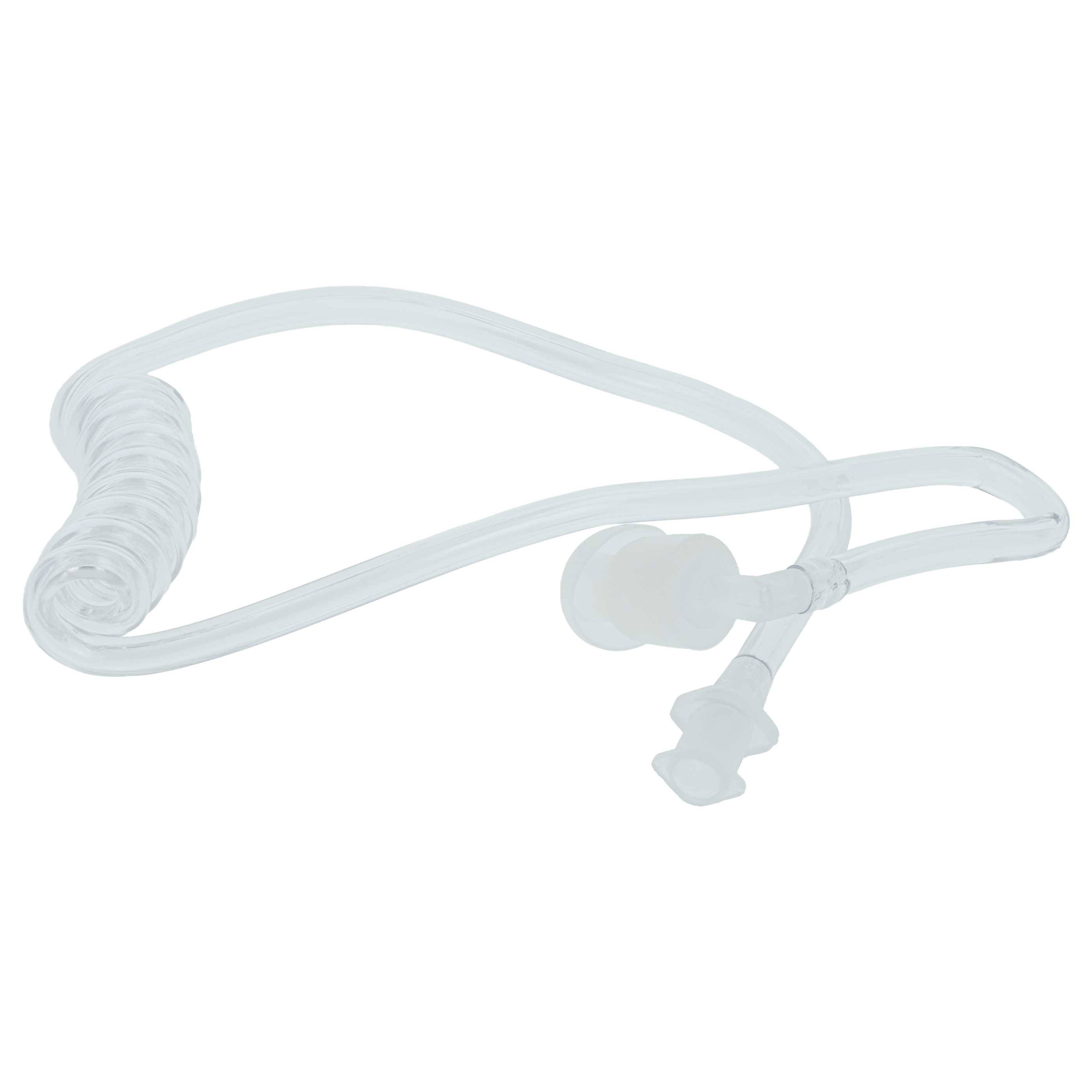 vhbw Security Schallschlauch Ohrhörer, 2x Ohrstöpsel für Headset, Funkgerät - Für linkes Ohr, transparent