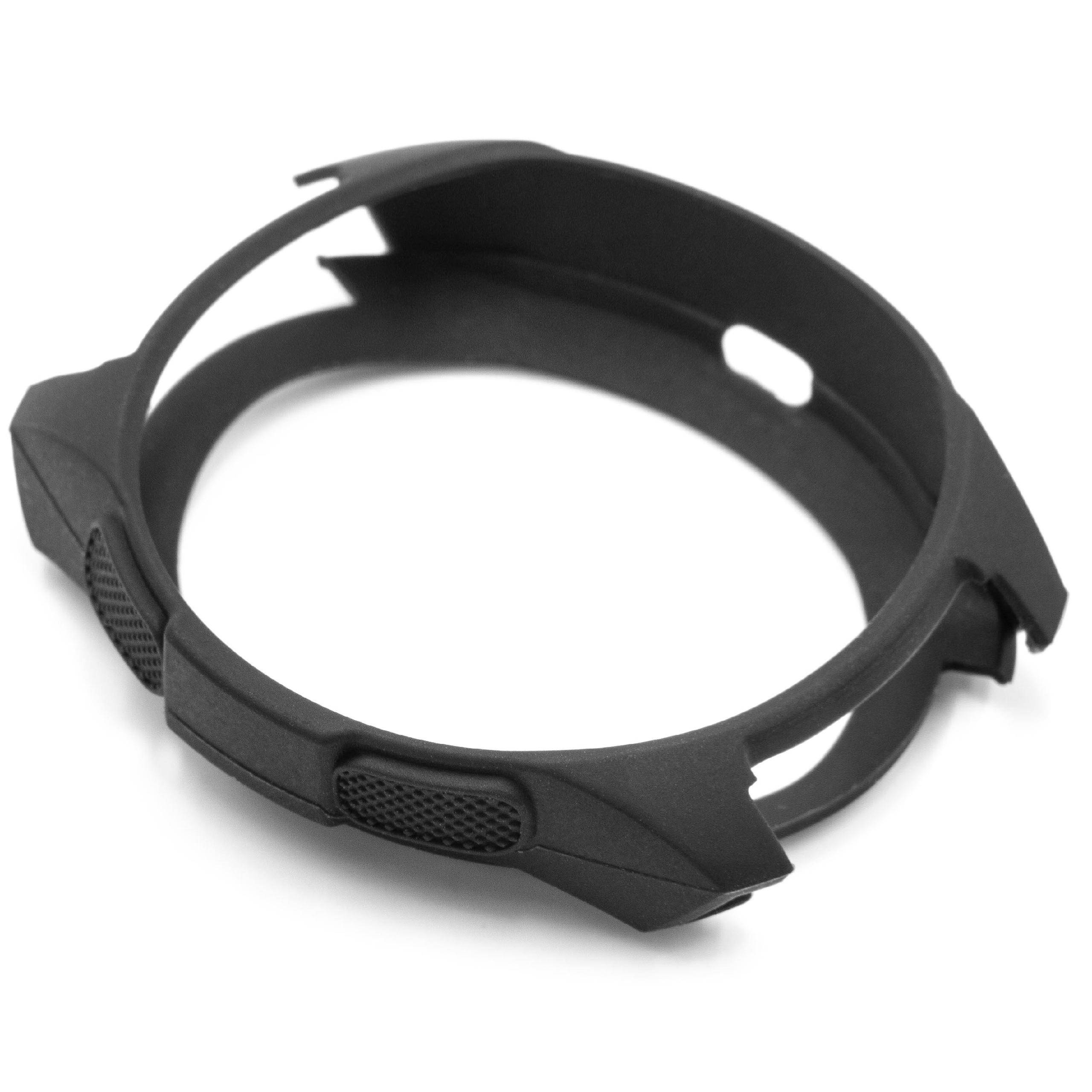 vhbw Hülle Cover kompatibel mit Samsung Galaxy Watch 42mm Smartwatch - Silikon Schwarz