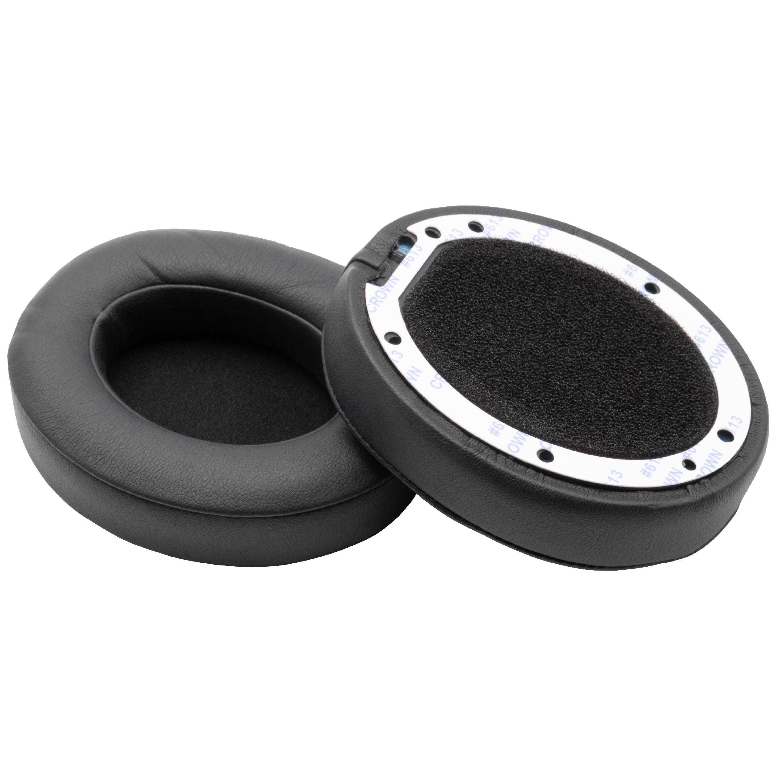 vhbw Ohrpolster Ersatz Polster kompatibel mit Beats by Dr. Dre Studio 2,0, 3.0 Kopfhörer Headset, Schwarz