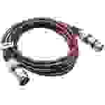 vhbw DMX-Kabel XLR Stecker auf XLR Buchse kompatibel mit Beleuchtung, Schweinwerfer, Bühnenlicht - 3-polig, PVC Kabel-Mantel, lila, 2m