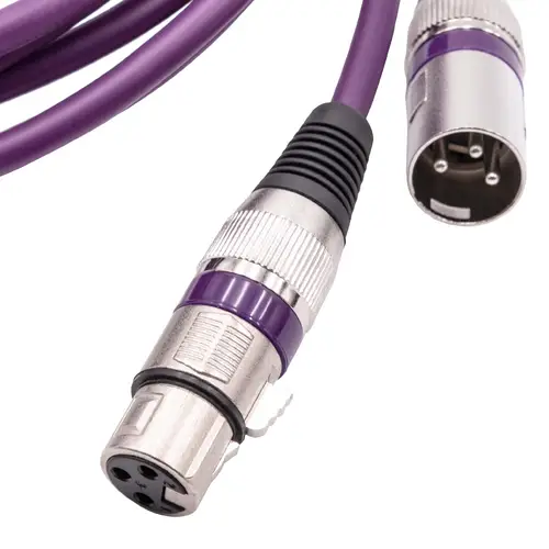 vhbw DMX-Kabel XLR Stecker auf XLR Buchse kompatibel mit Beleuchtung, Schweinwerfer, Bühnenlicht - 3-polig, PVC Kabel-Mantel, lila, 2m vhbw DMX-Kabel XLR Stecker auf XLR Buchse kompatibel mit Beleuchtung, Schweinwerfer, Bühnenlicht - 3-polig, PVC Kabel-Mantel, lila, 2m