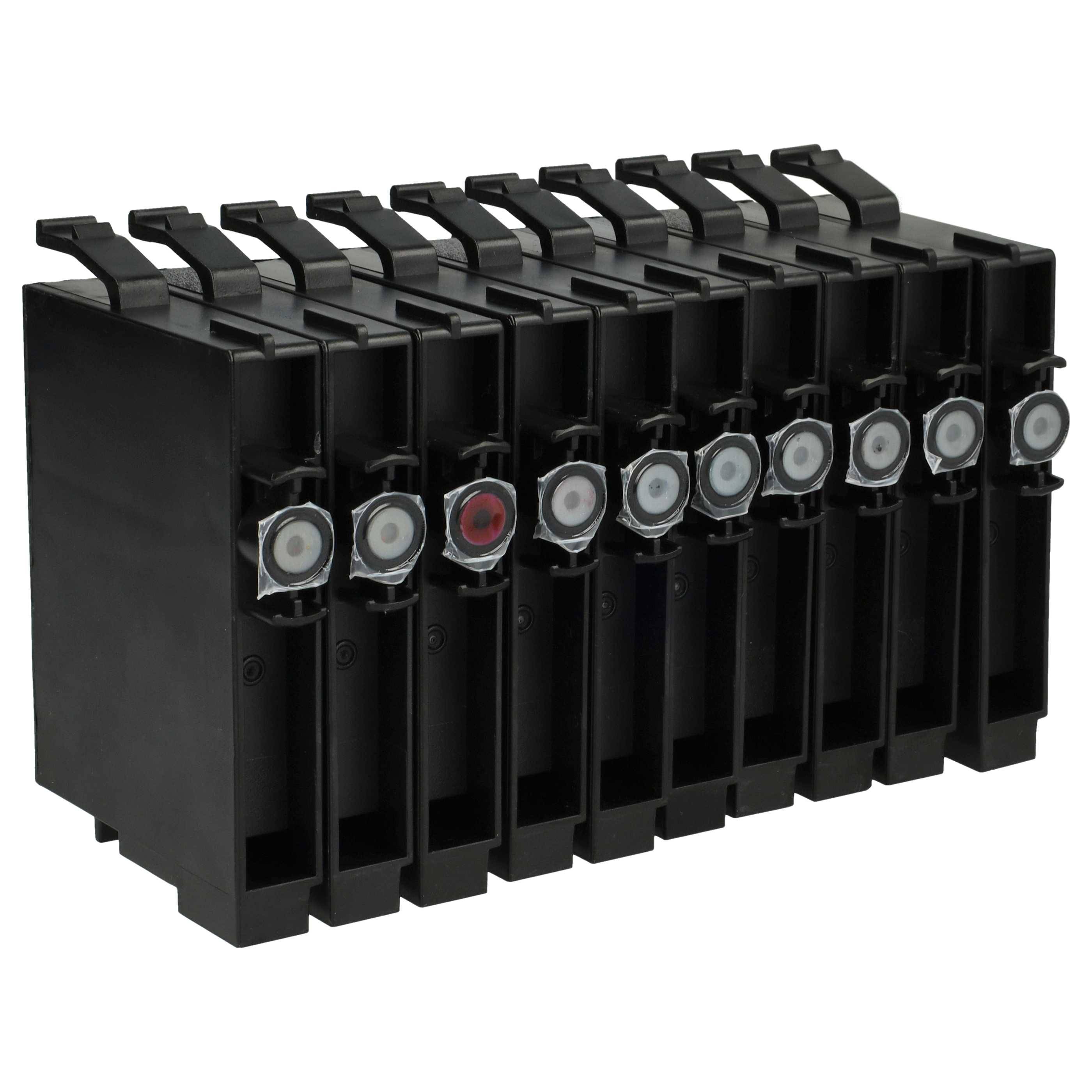 vhbw 10x Tintenpatronen kompatibel mit Epson Stylus C64 | C66, C84, C86, CX3600, CX3650, CX6400, CX6500, CX6600, CX6650 Drucker - Set Cyan, Magenta