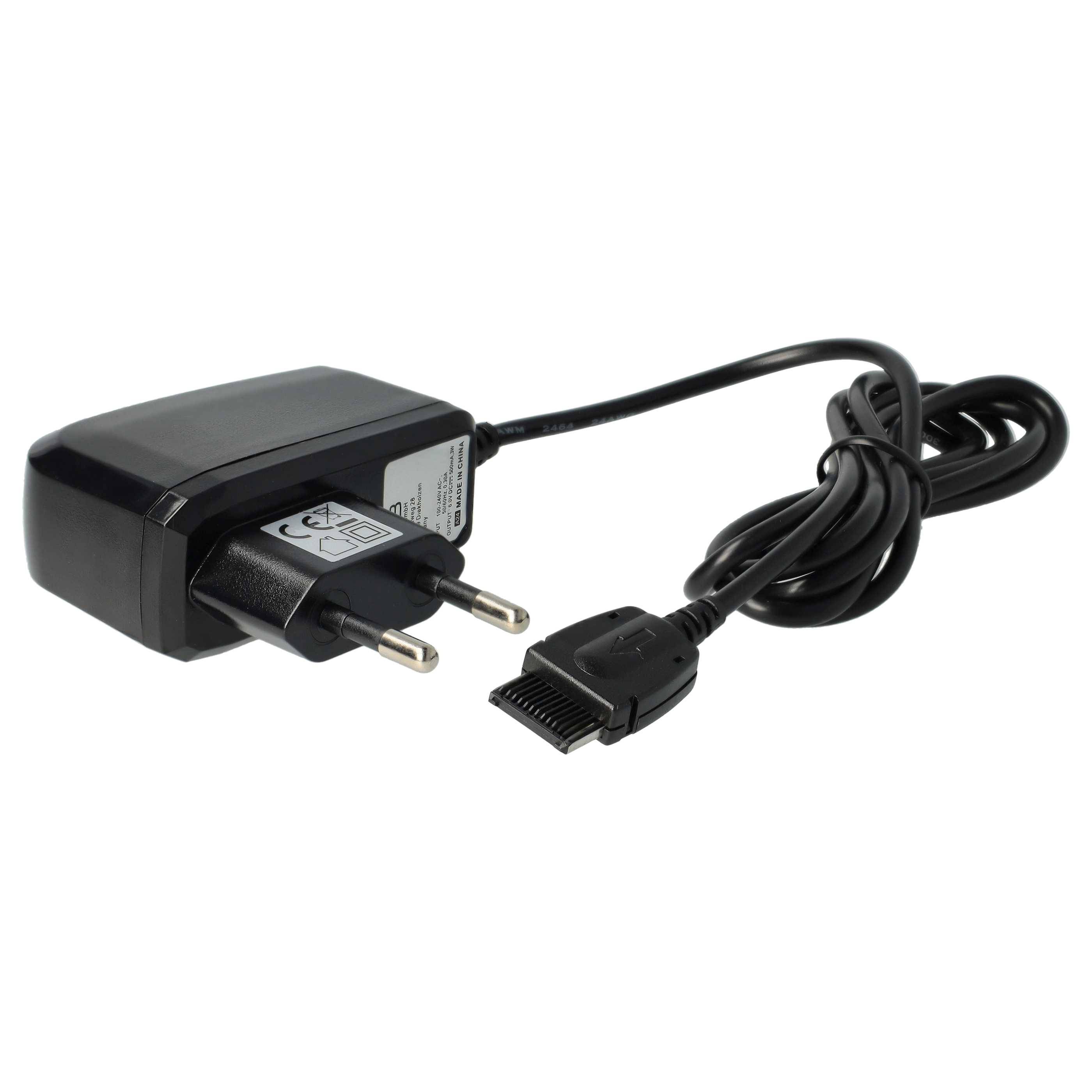 vhbw Ladegerät kompatibel mit Siemens A57, A58, 62er Serie, A60, 75er Serie, A52, A55, A65, A70, A75, 65er Serie, 70er Serie Handy, Telefon