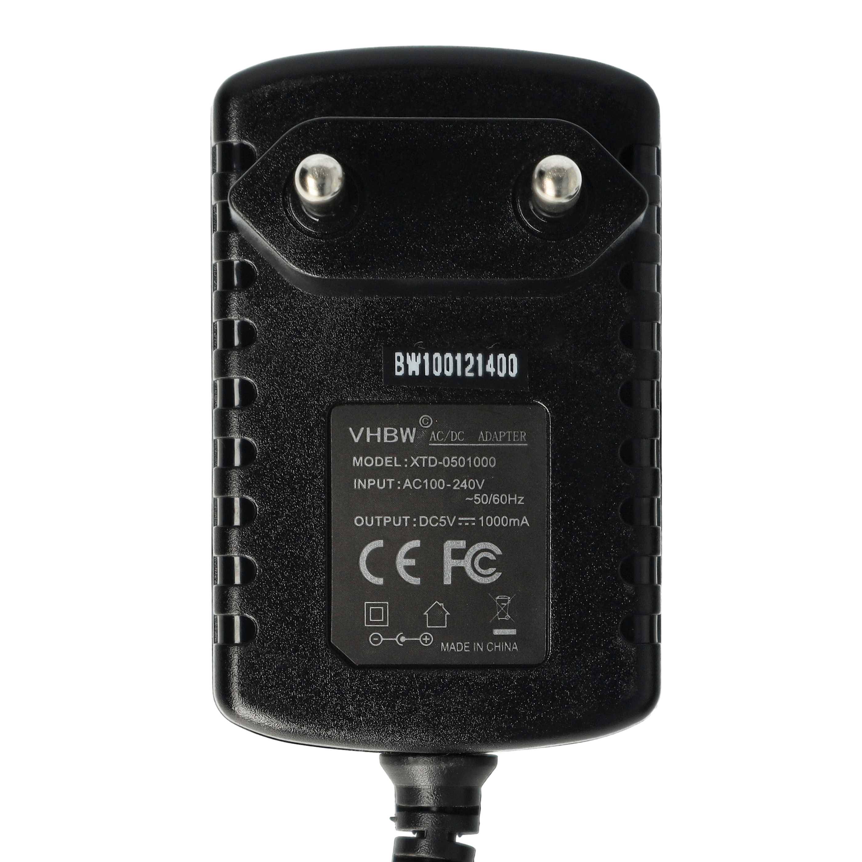 vhbw Ladegerät 110-220V kompatibel mit Motorola Krzr K3, E680, Krzr K1, Maxx V6, E770V, Razr V3, Mpx200, A780, Pebl U6 Handy, Telefon