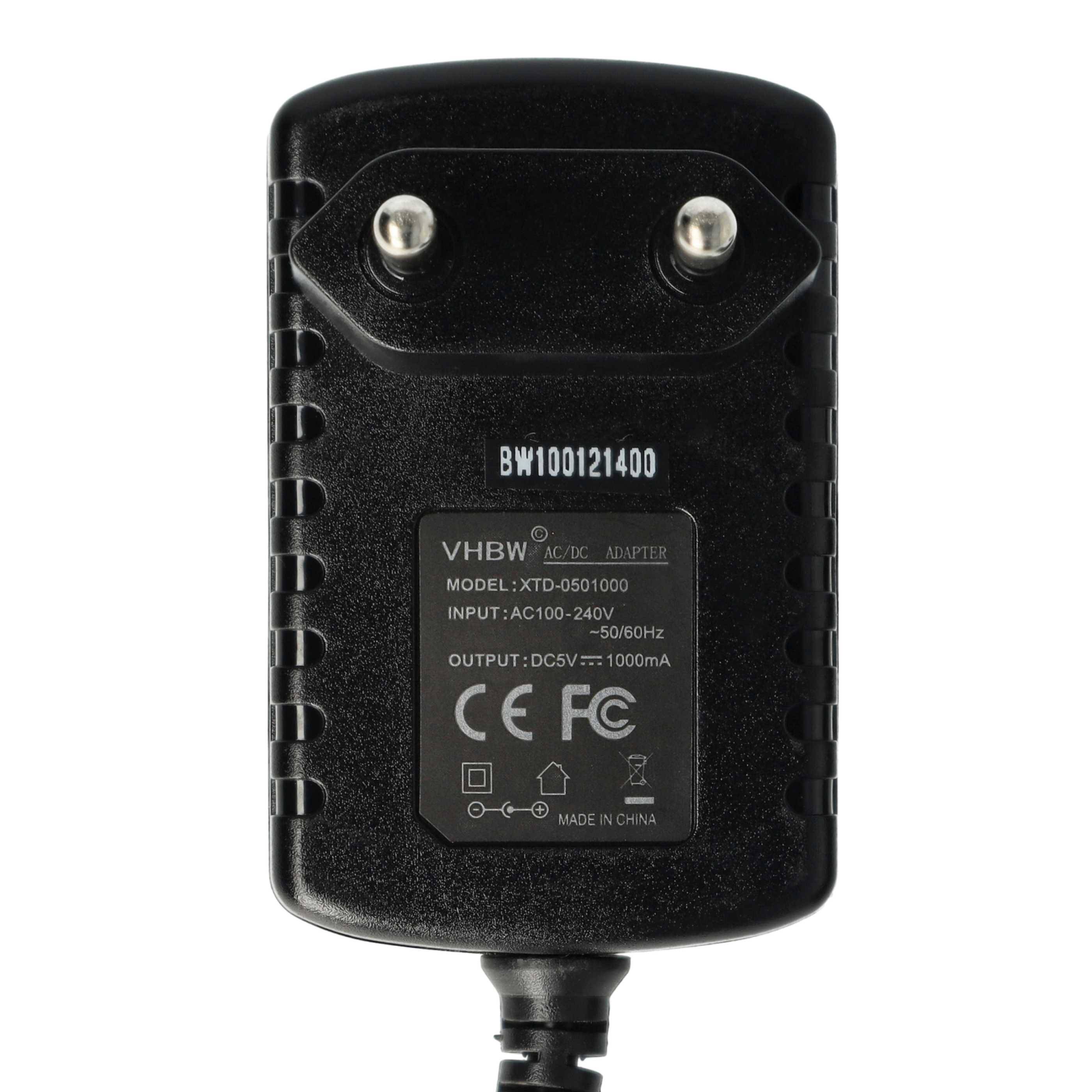 vhbw Ladegerät 110-220V kompatibel mit Blackberry 6210, 6220, 6230, 6280, 6510, 7100g, 7100i, 7100r, 7100t, 7100v Handy, Telefon