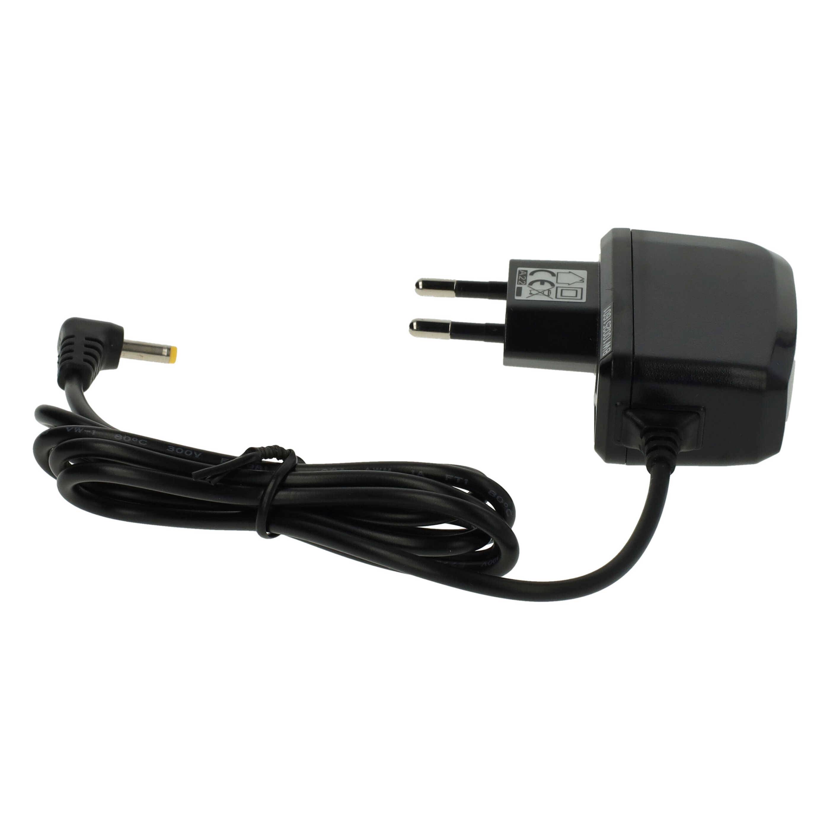 vhbw Ladekabel kompatibel mit Sony Playstation Portable PSP Steet, Small & Lite, Brite - Ersatz für Sony PSP-100 - Netzteil Ladegerät (220V)