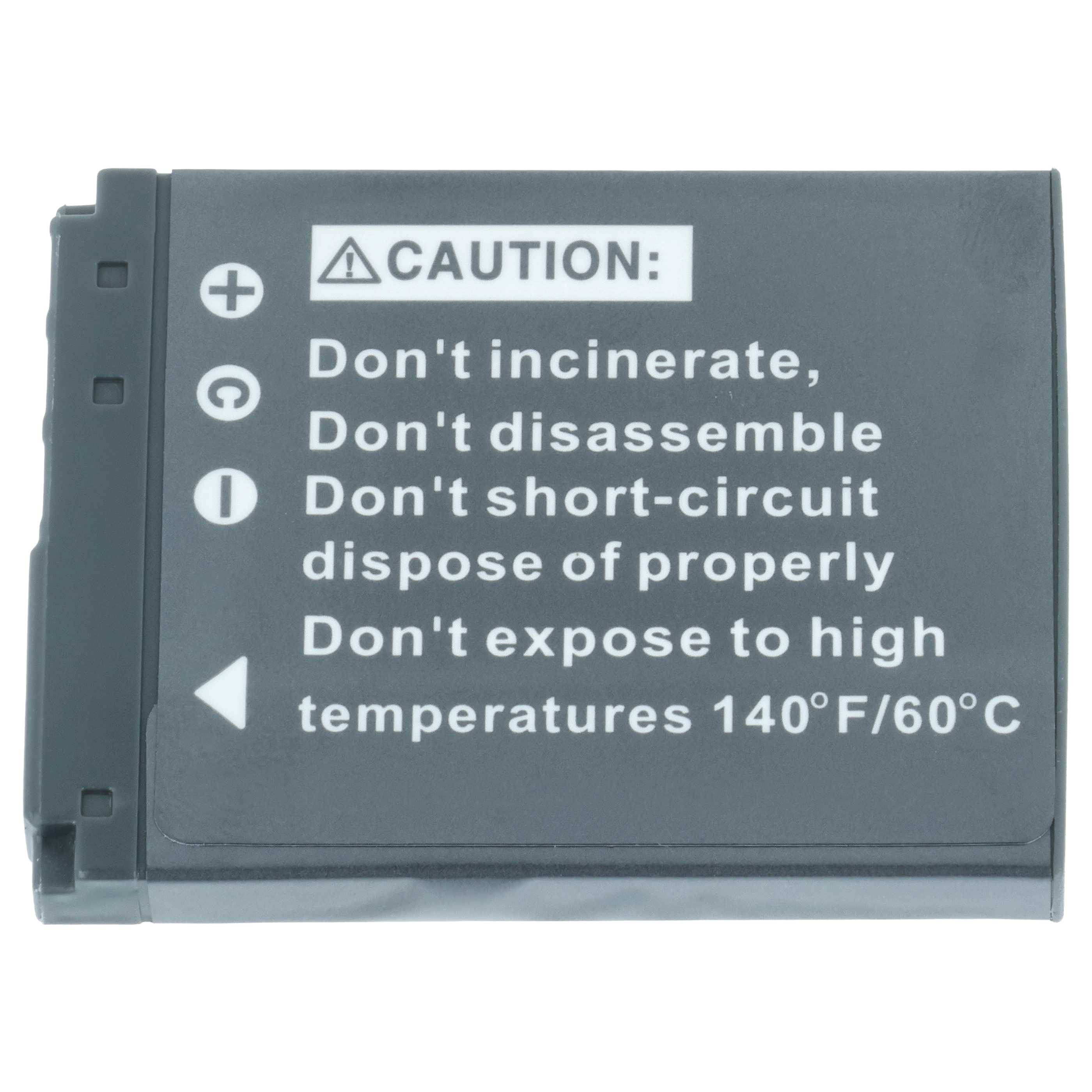 vhbw 1x Akku kompatibel mit Sony Cybershot DSC-T200, DSC-T300, DSC-T500, DSC-T700, DSC-T2, DSC-T70 Kamera (500 mAh, 3,6 V, Li-Ion)