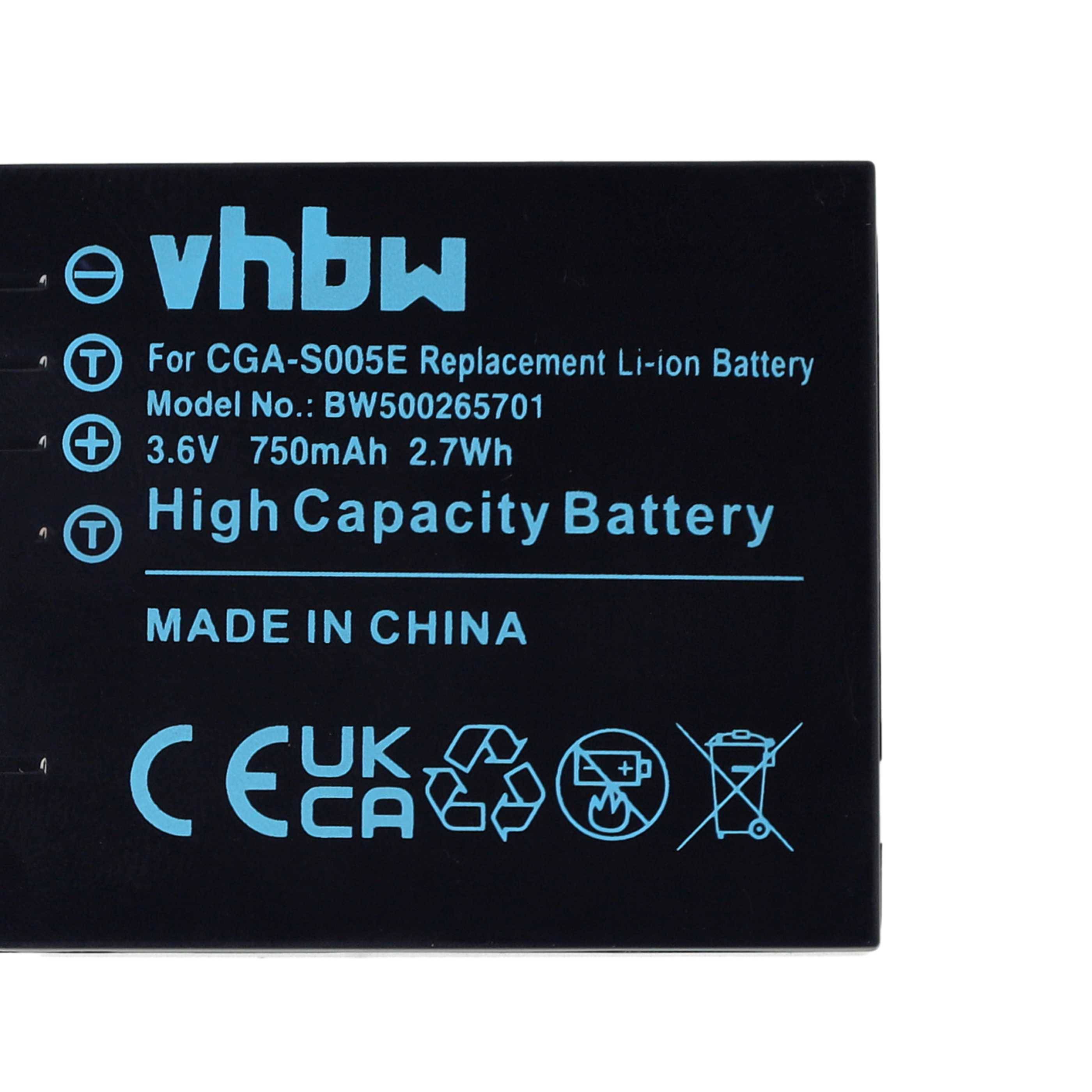 vhbw 3x Akku Ersatz für Fuji NP-70 | für Kamera (750 mAh, 3,6 V, Li-Ion)