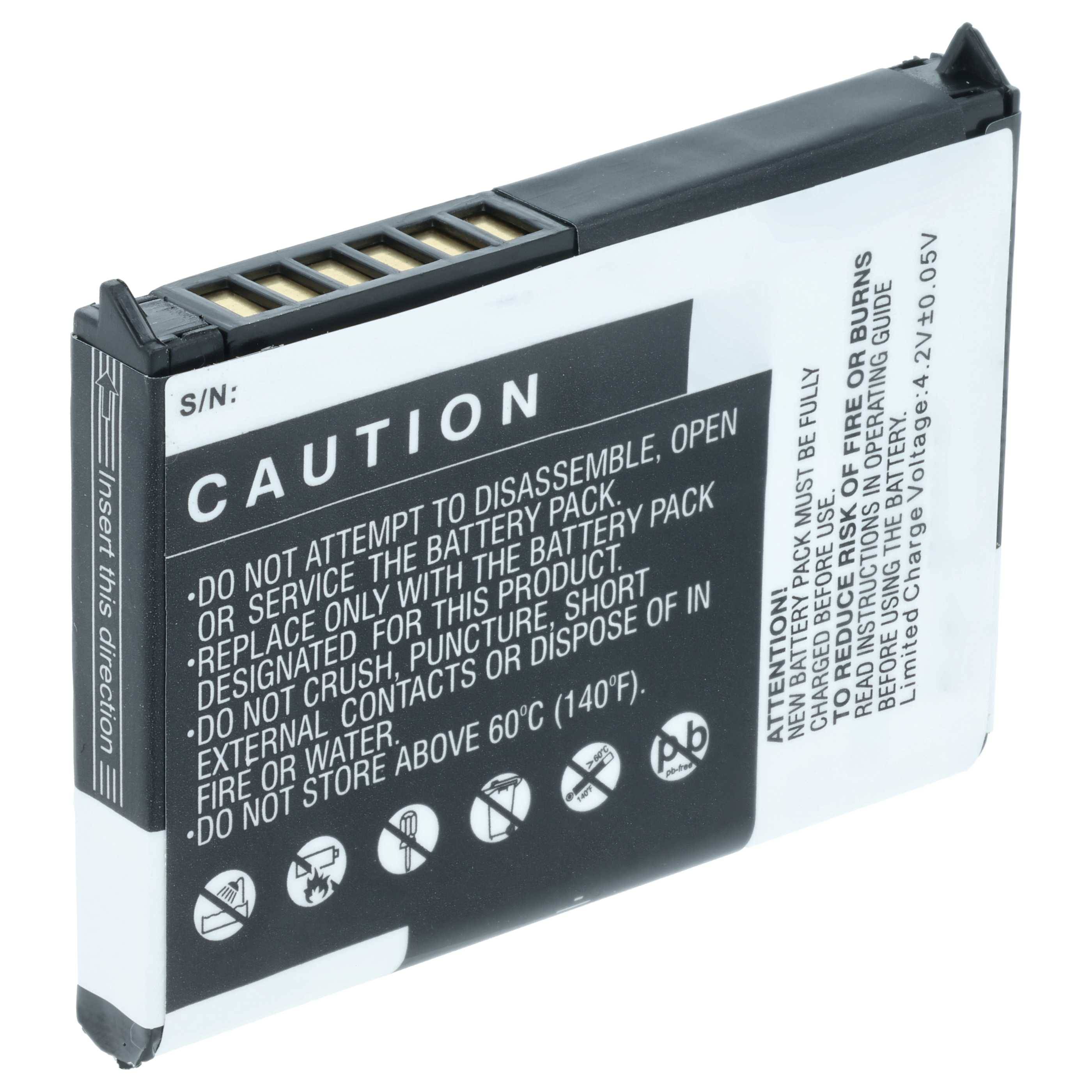 vhbw Akku kompatibel mit Fujitsu-Siemens Pocket Loox 410, N500, N520, N560, N540, 420, C550 Handheld Computer Scanner (1000 mAh, 3,7 V, Li-Ion)