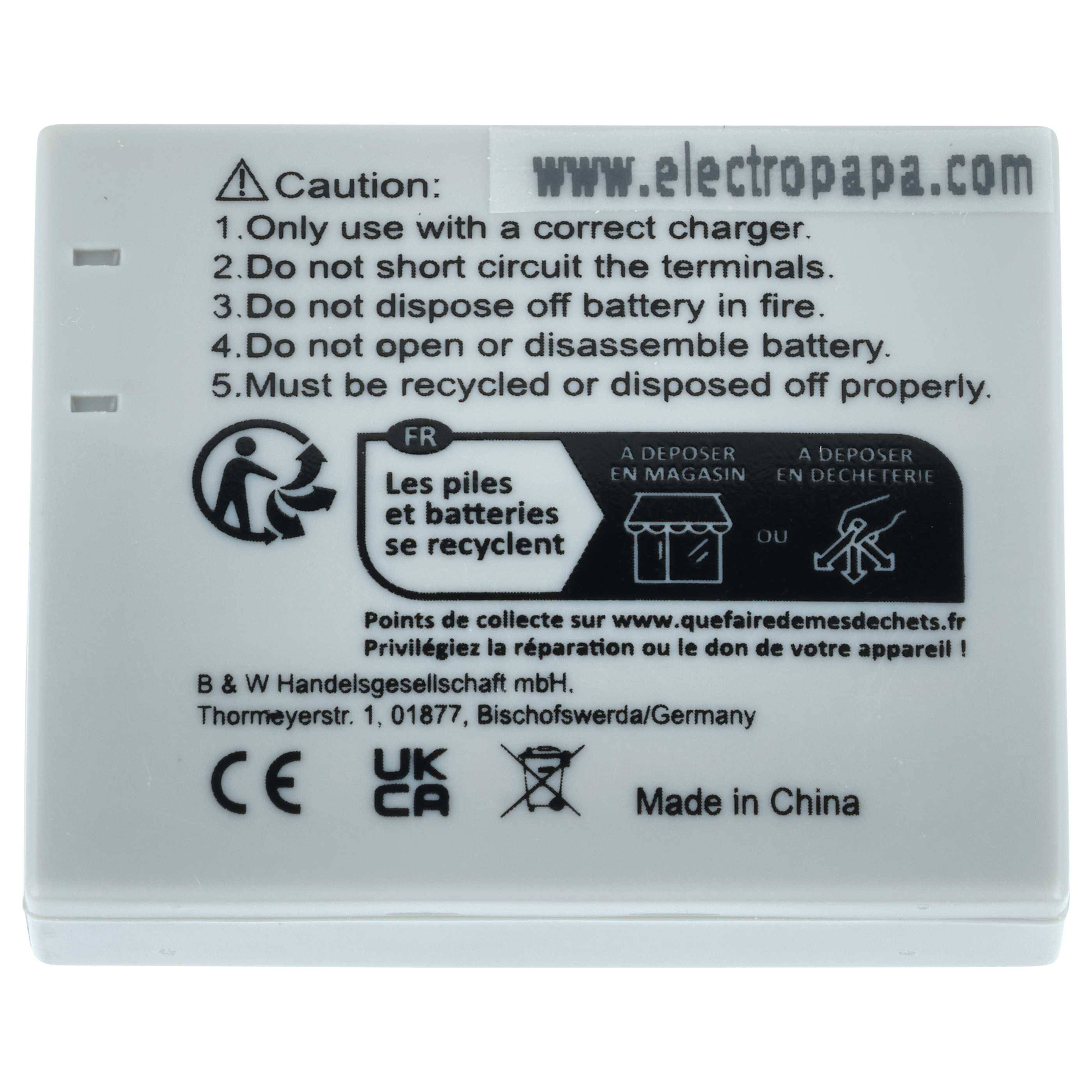 vhbw 3x Akku Ersatz für Olympus Li-30B | für Kamera (550 mAh, 3,7 V, Li-Ion)