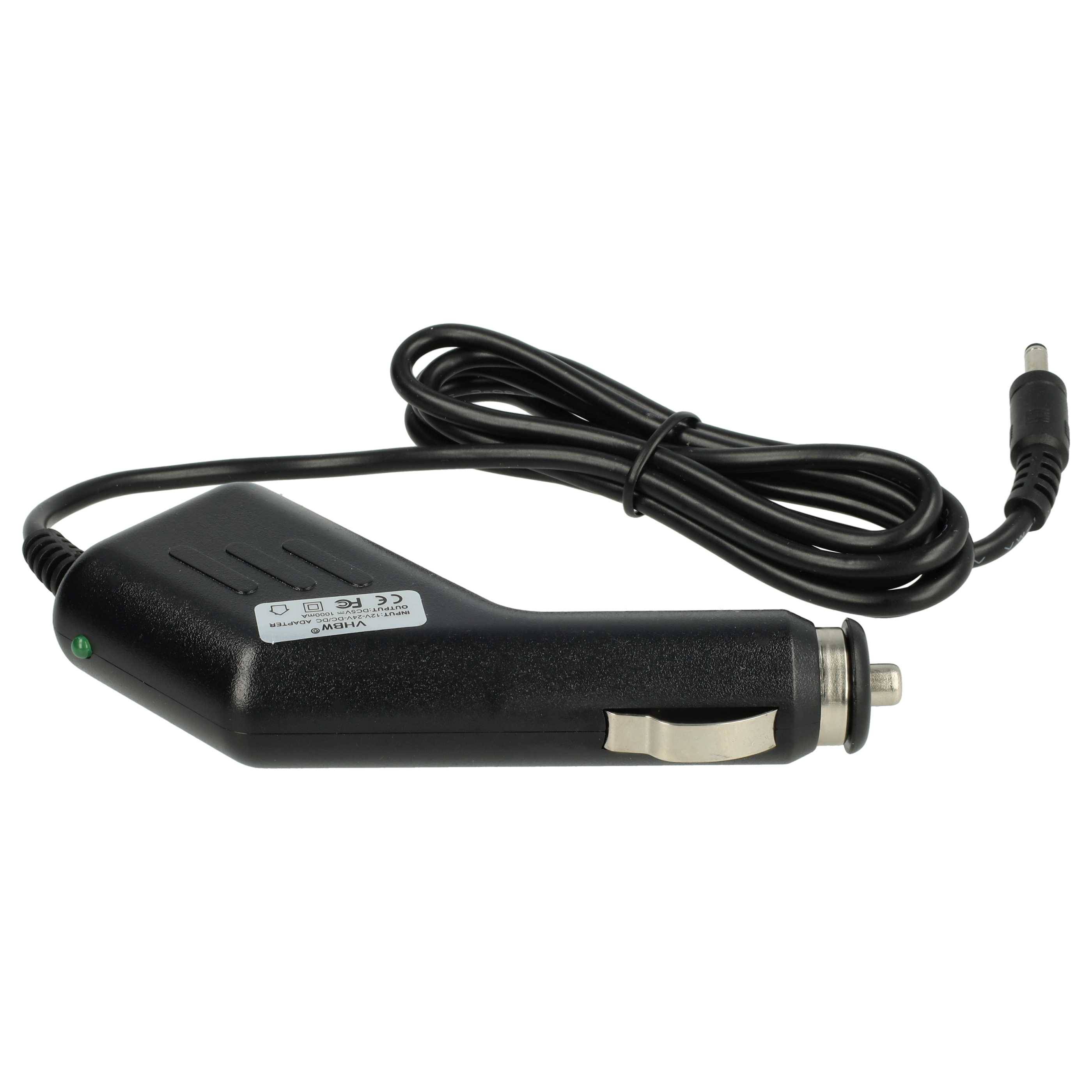vhbw Kfz-Ladekabel kompatibel mit Nokia 6310i, 6510, 6230i, 6310, 6600, 6260, 6250 Handy - 12V/24V Ladegerät, 11,8 cm