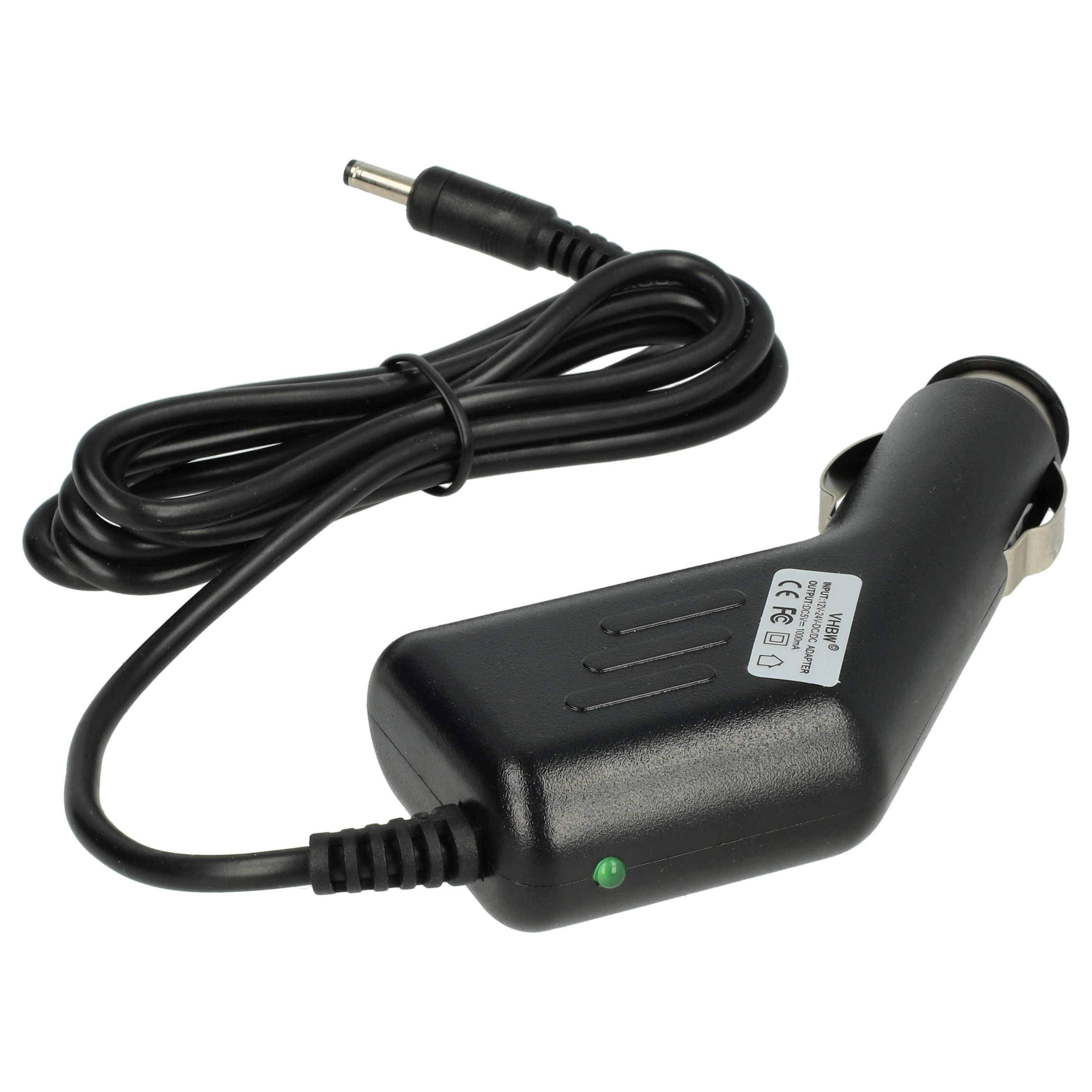 vhbw Kfz-Ladekabel kompatibel mit Nokia 6310i, 6510, 6230i, 6310, 6600, 6260, 6250 Handy - 12V/24V Ladegerät, 11,8 cm